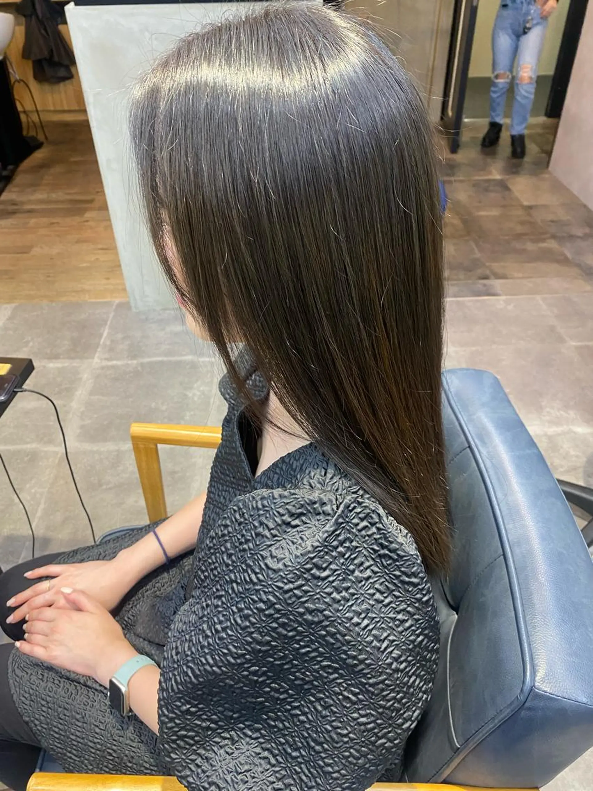 セミロング カラー 韓国×髪質改善カラー 💎hinaのヘアスタイル