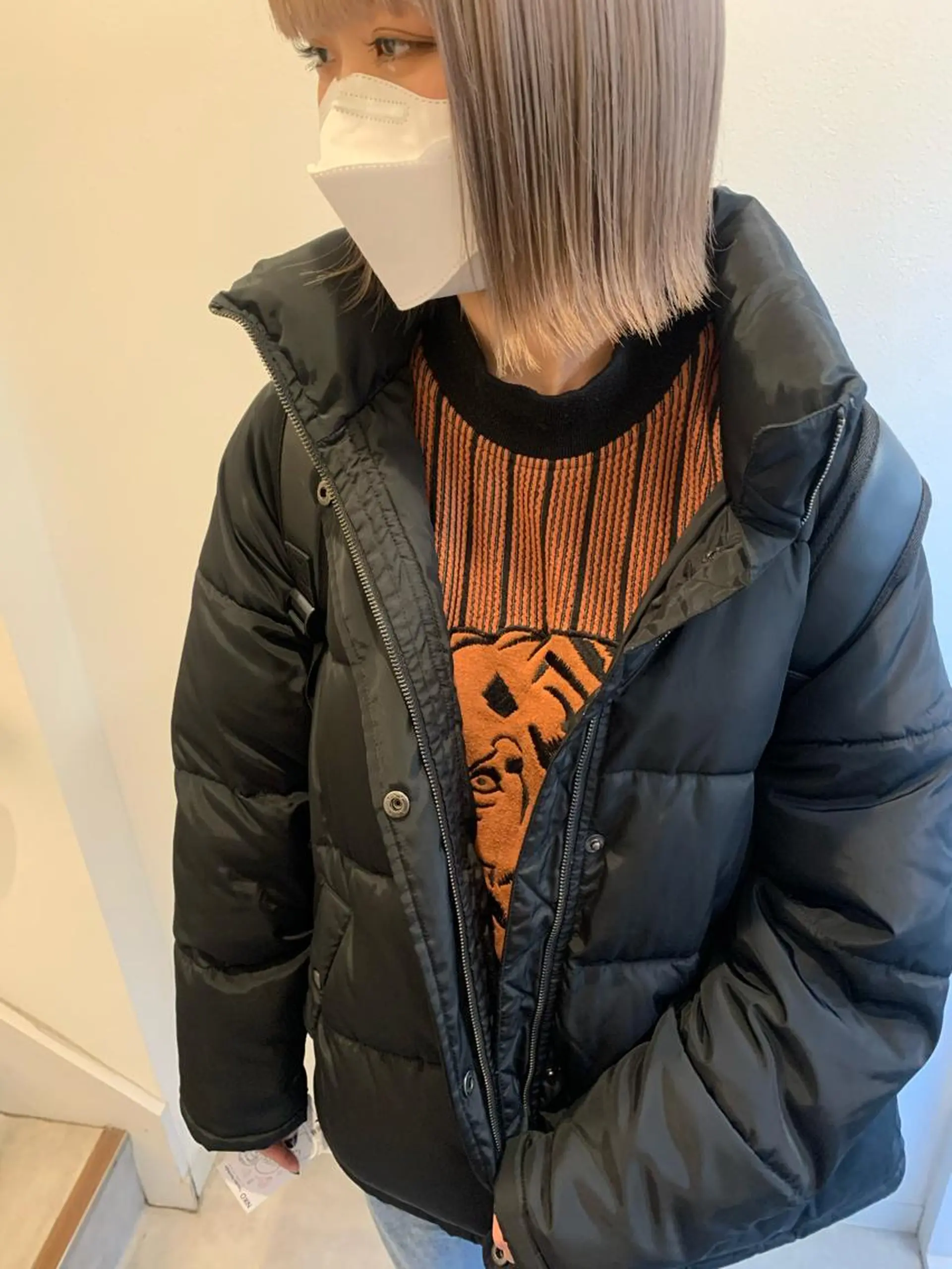 ショート カラー 黒髪 ハイトーンカラー 卒業式のヘアスタイル MARU レイヤー/パーマのヘアスタイル