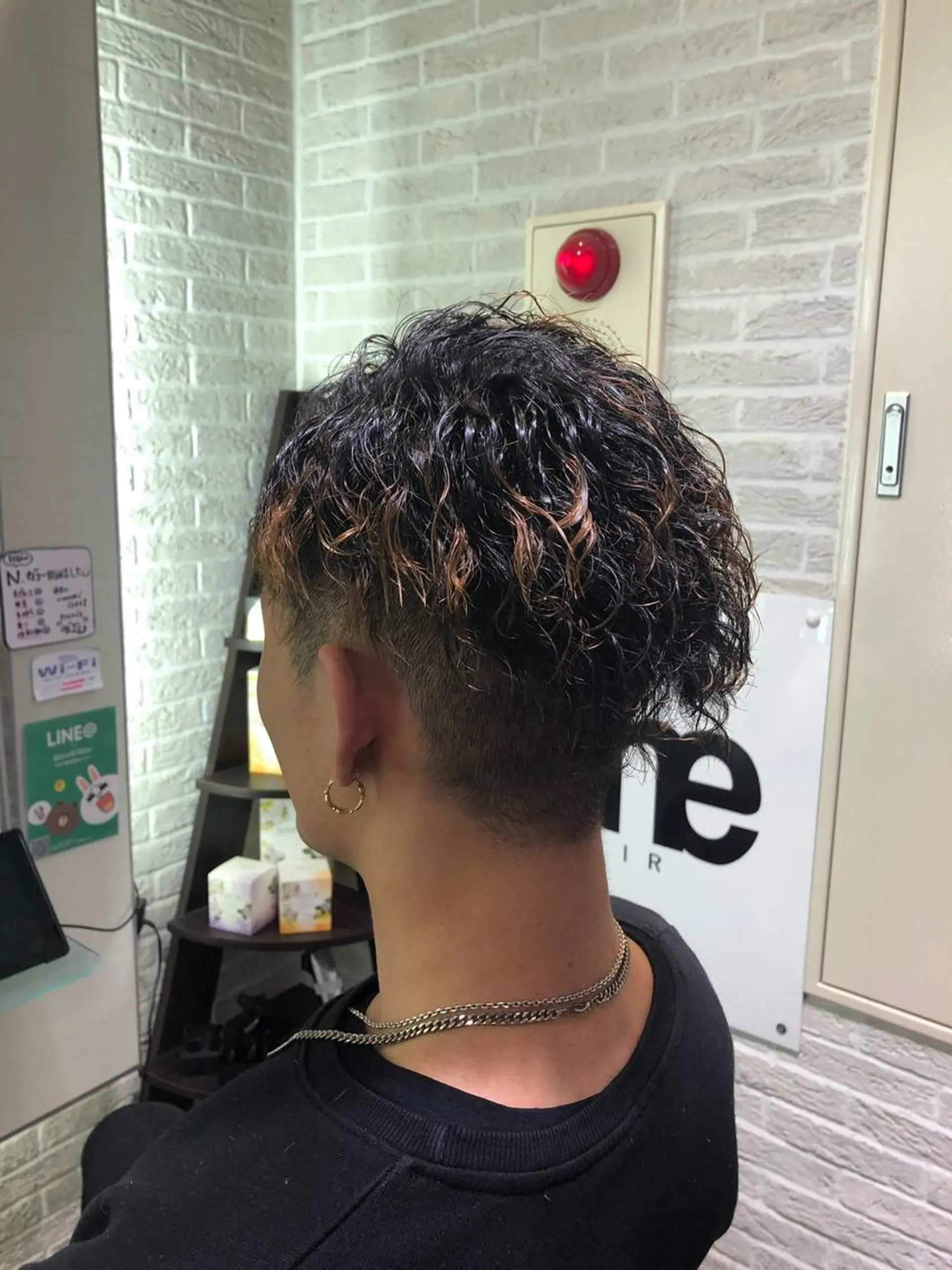 メンズ メンズパーマ カット パーマ 西山 恵太郎のヘアスタイル
