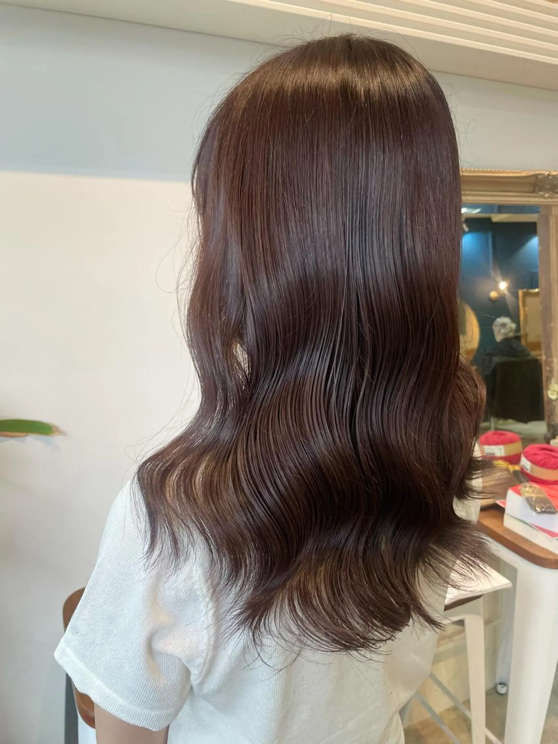 ミディアム カラー グレージュ ラベンダーカラー ラベンダーグレージュ ラベンダーグレー 💐パーソナルカラー /市橋加菜💐のヘアスタイル
