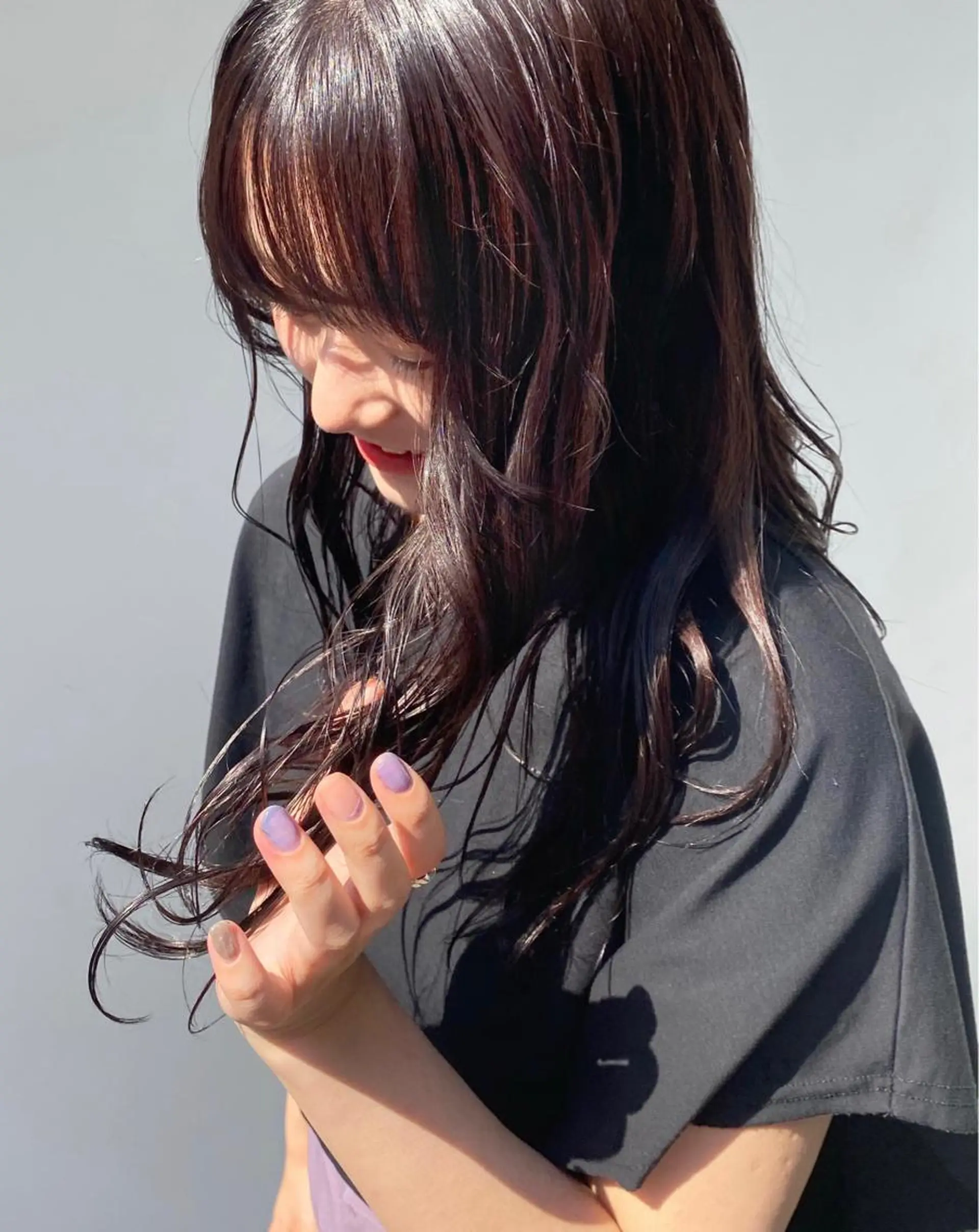 セミロング カラー ヘアカラー トリートメント tonari 梅田、中崎町のヘアスタイル