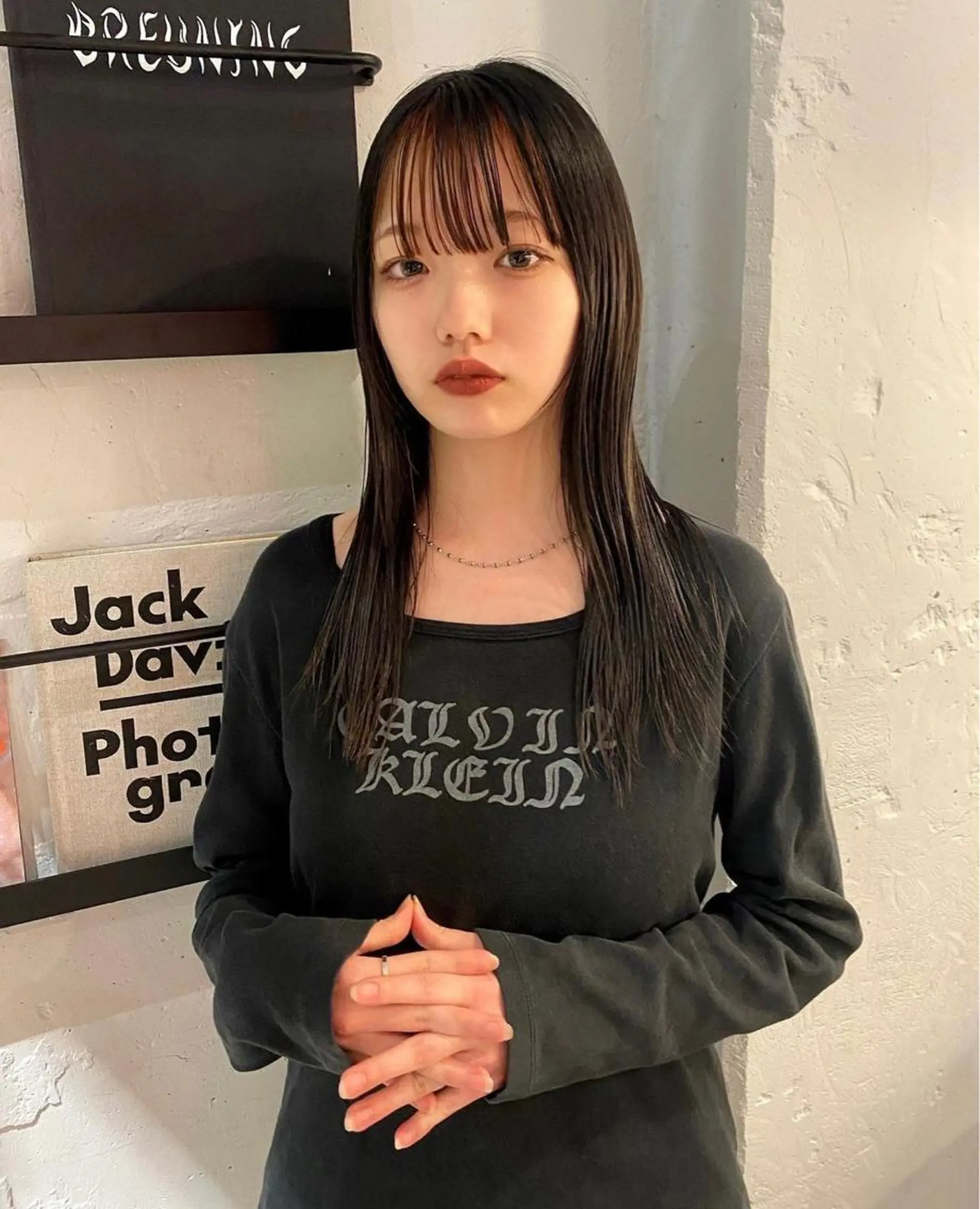 セミロング カラー オレンジ 丹治 一輝ボブ/ショートのヘアスタイル