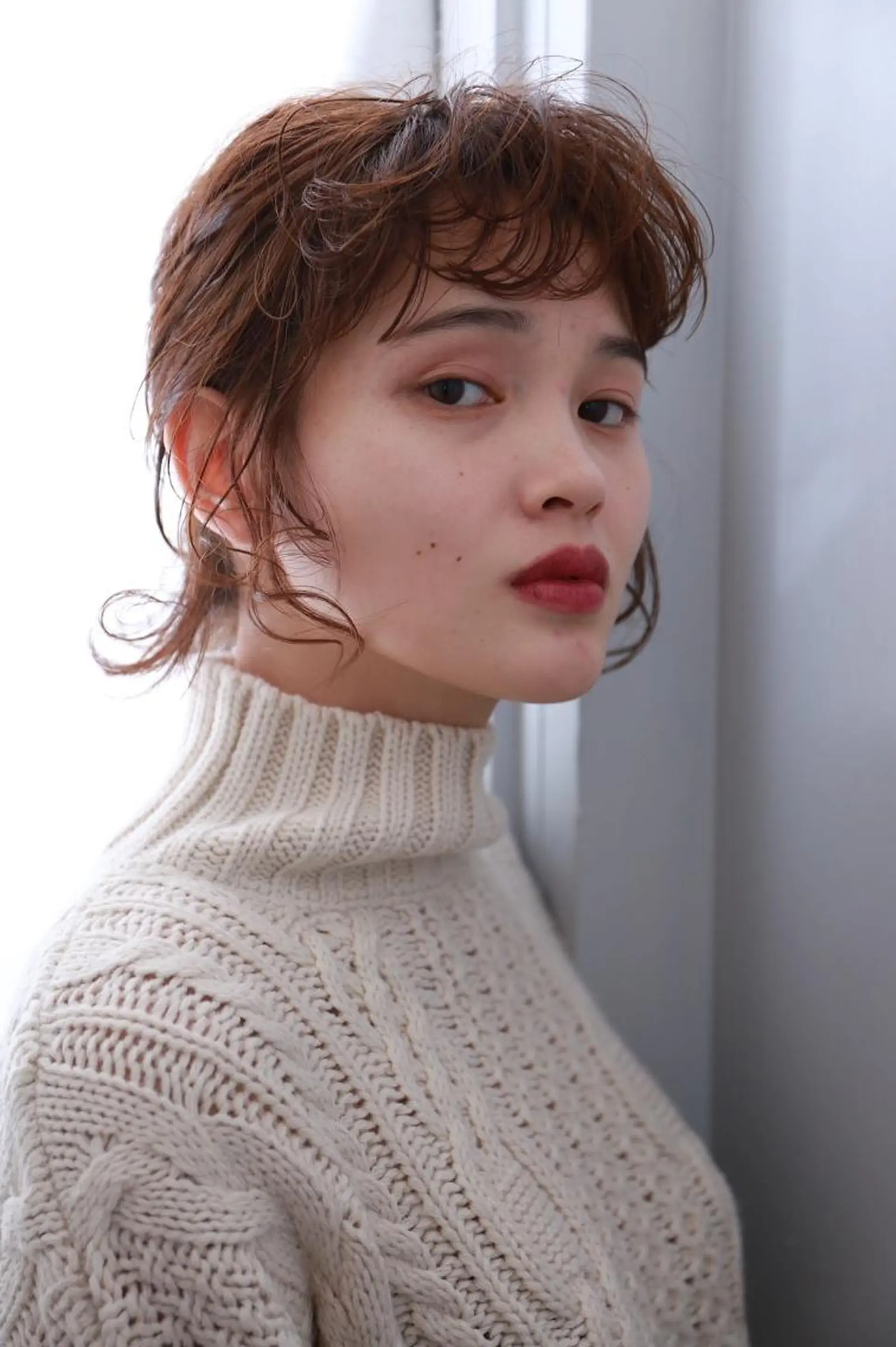 ミディアム カラー パーマ 山下 直人のヘアスタイル