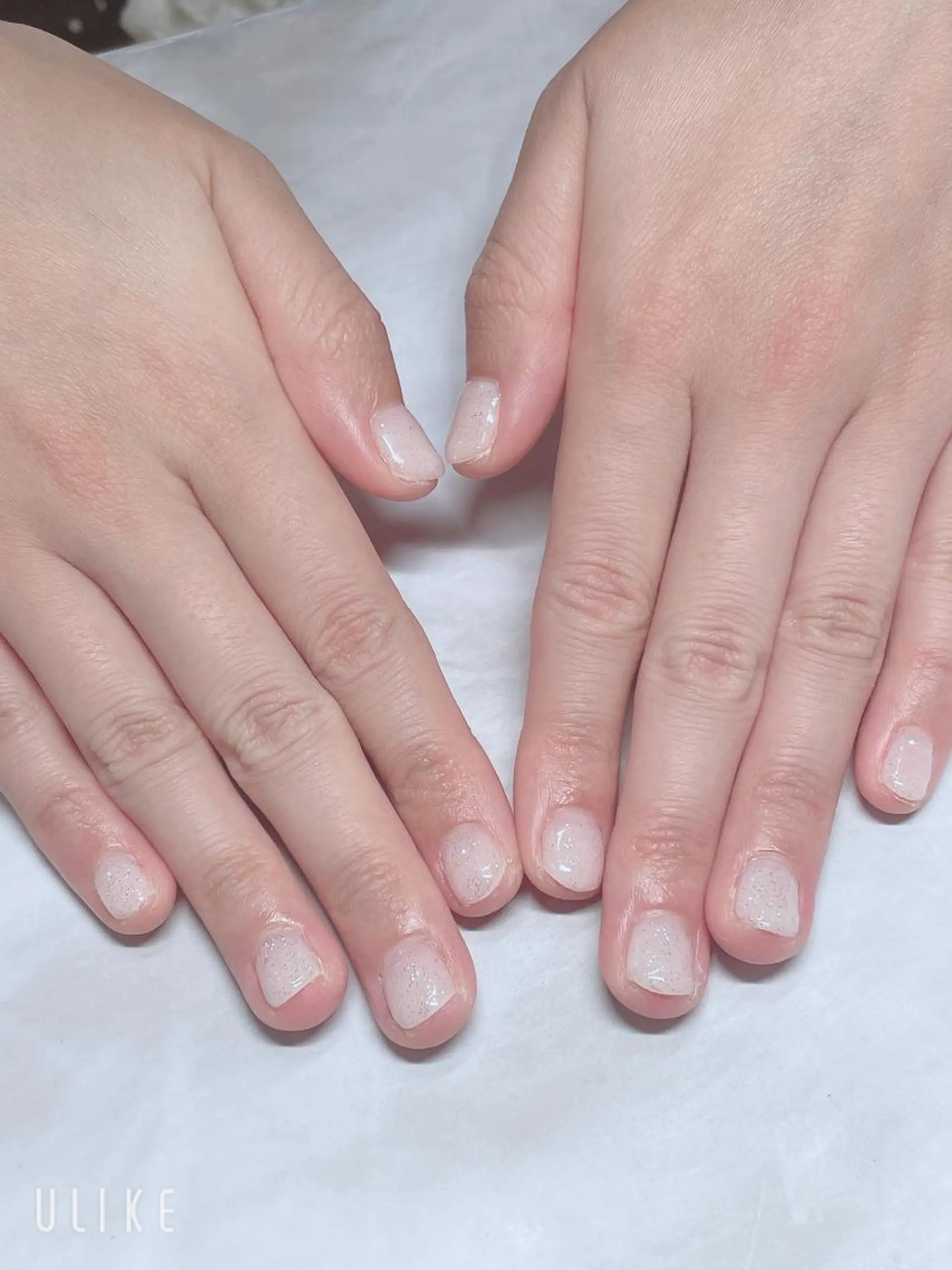 ネイル ラメ(グリッター) シルバー 大阪江坂 Kaiのネイルデザイン