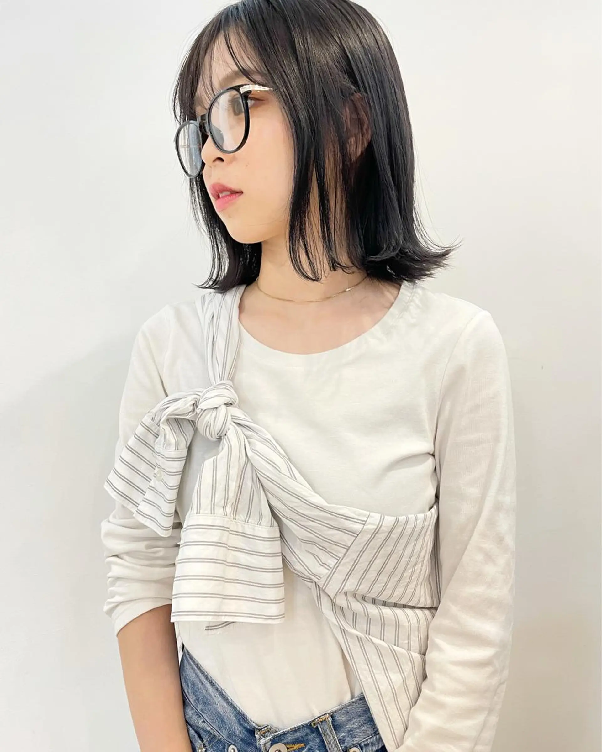 ミディアム カラー 佐藤 永夏のヘアスタイル