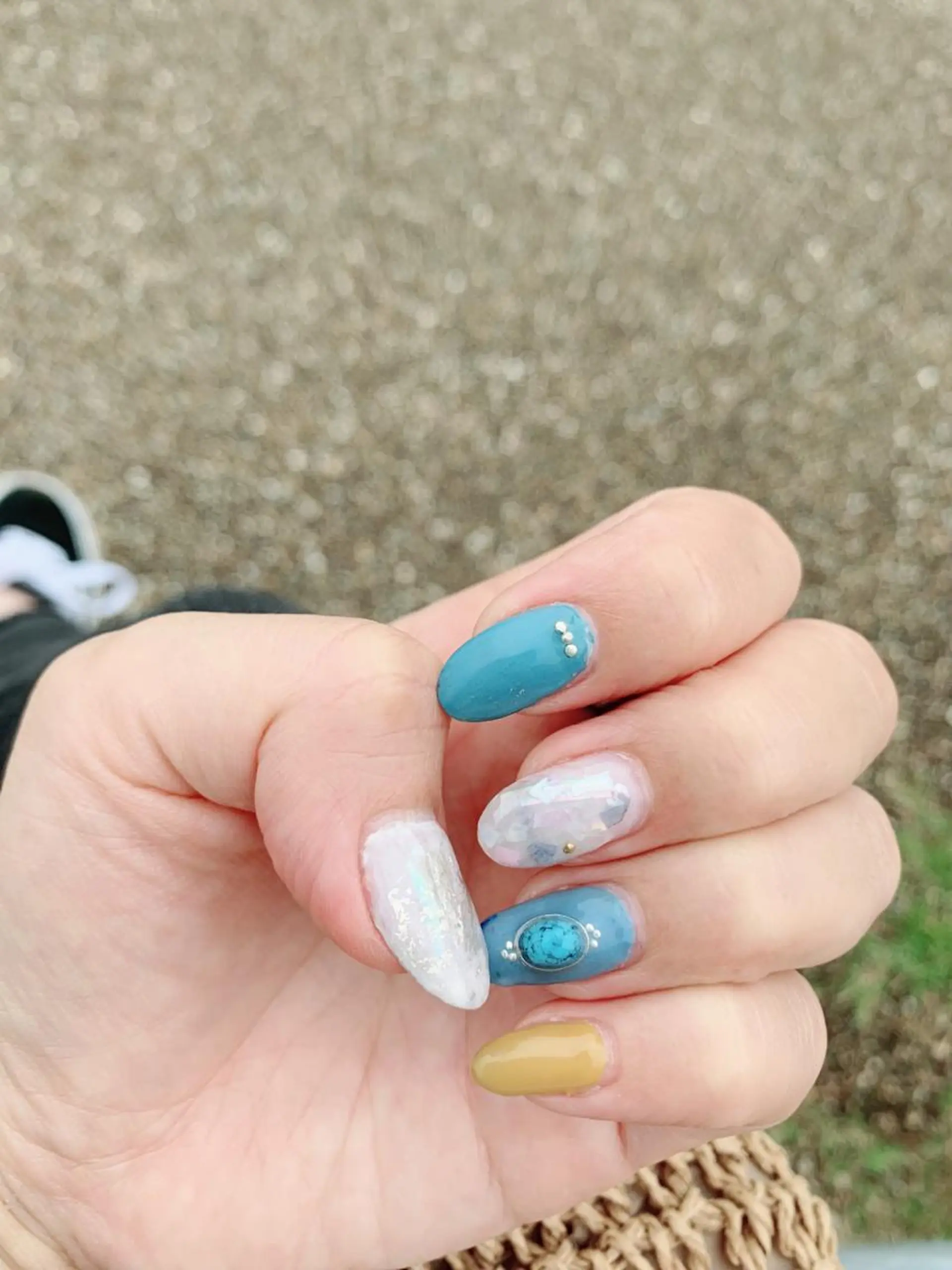 ネイル ブルー pipi..所属・pipi ..のネイルデザイン