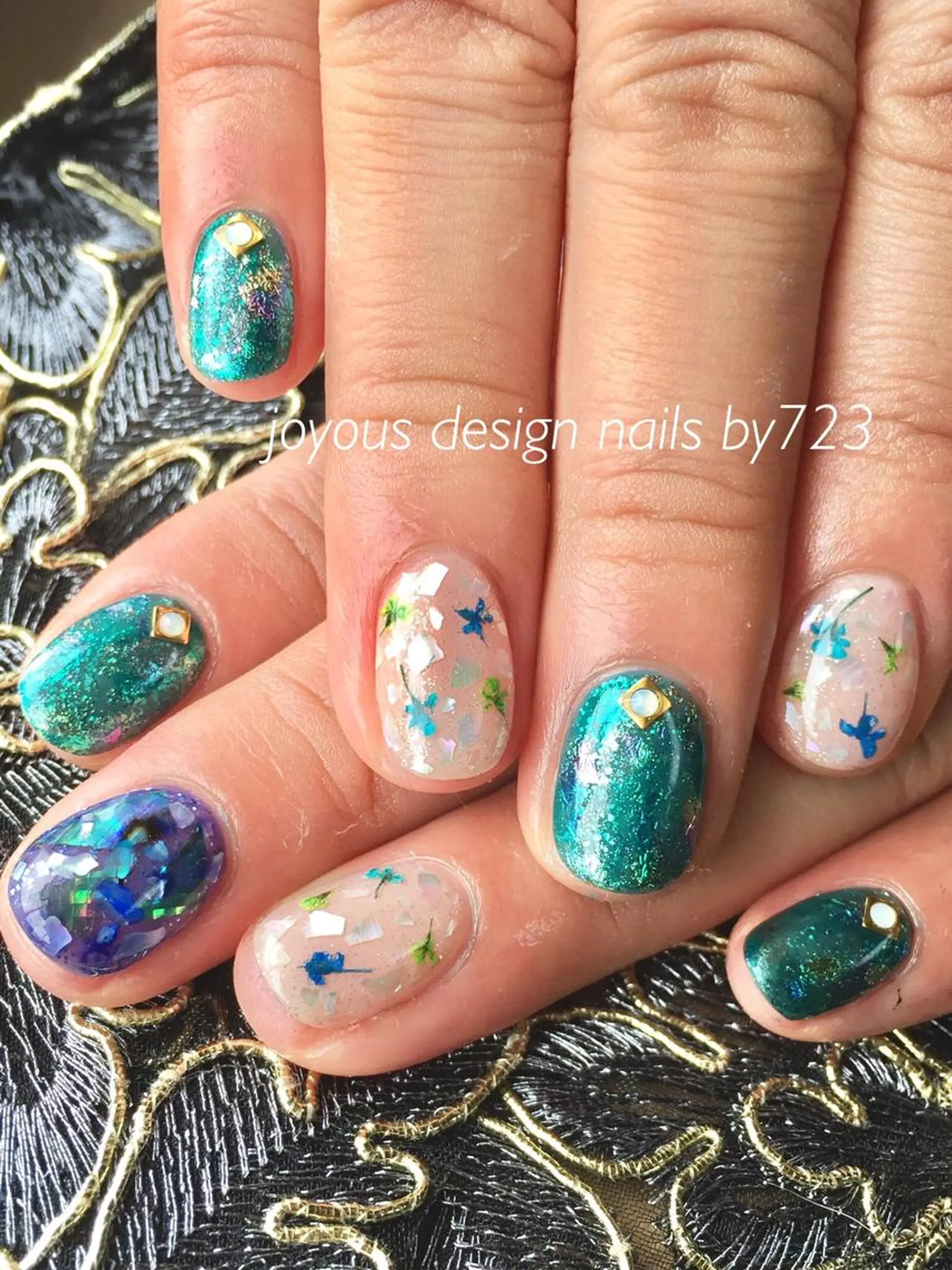 ネイル フラワーネイル ハンドネイル jdn natsumiのネイルデザイン