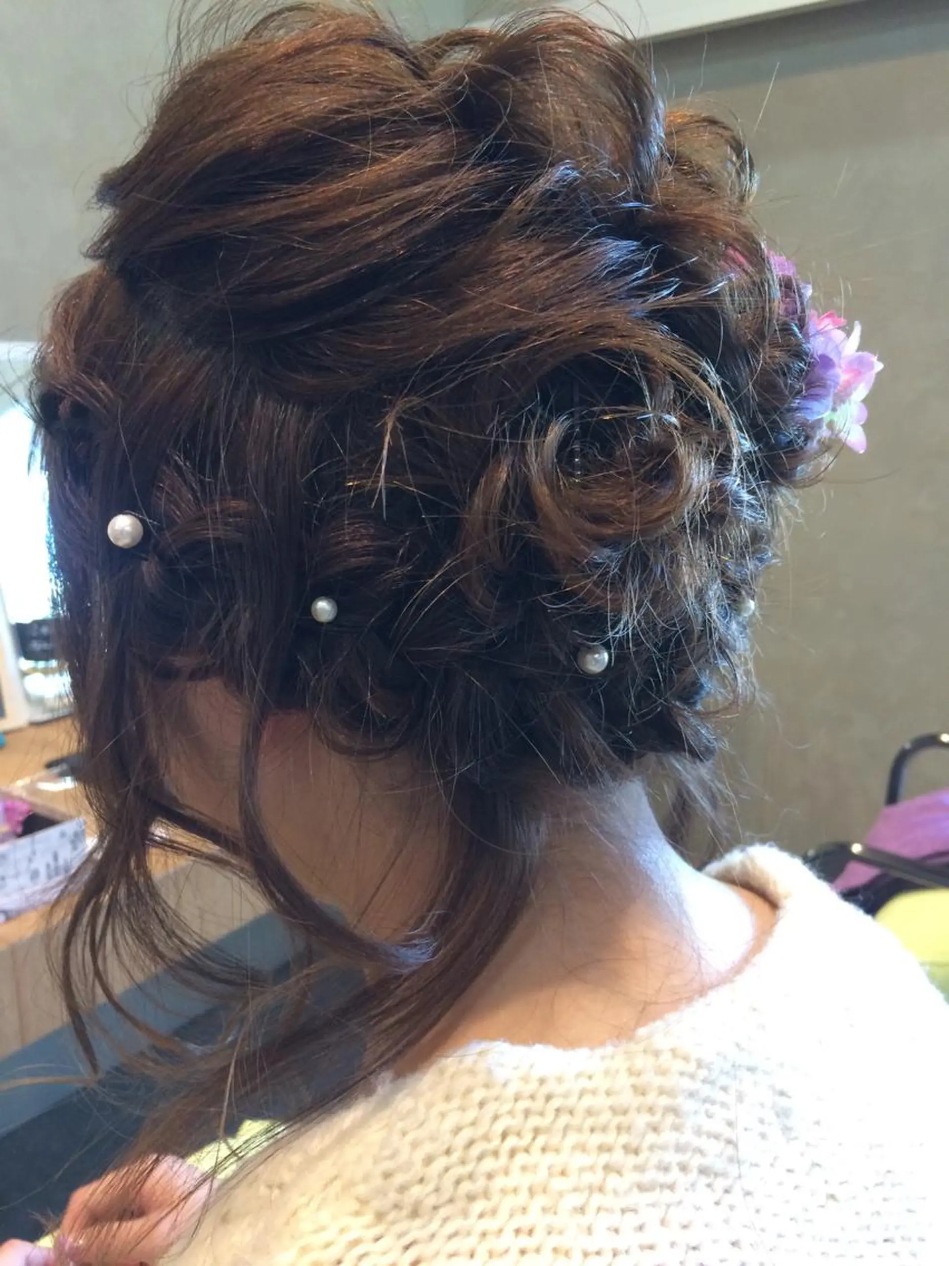 ミディアム セミロング カラー ヘアアレンジ 今泉 直裕のヘアスタイル