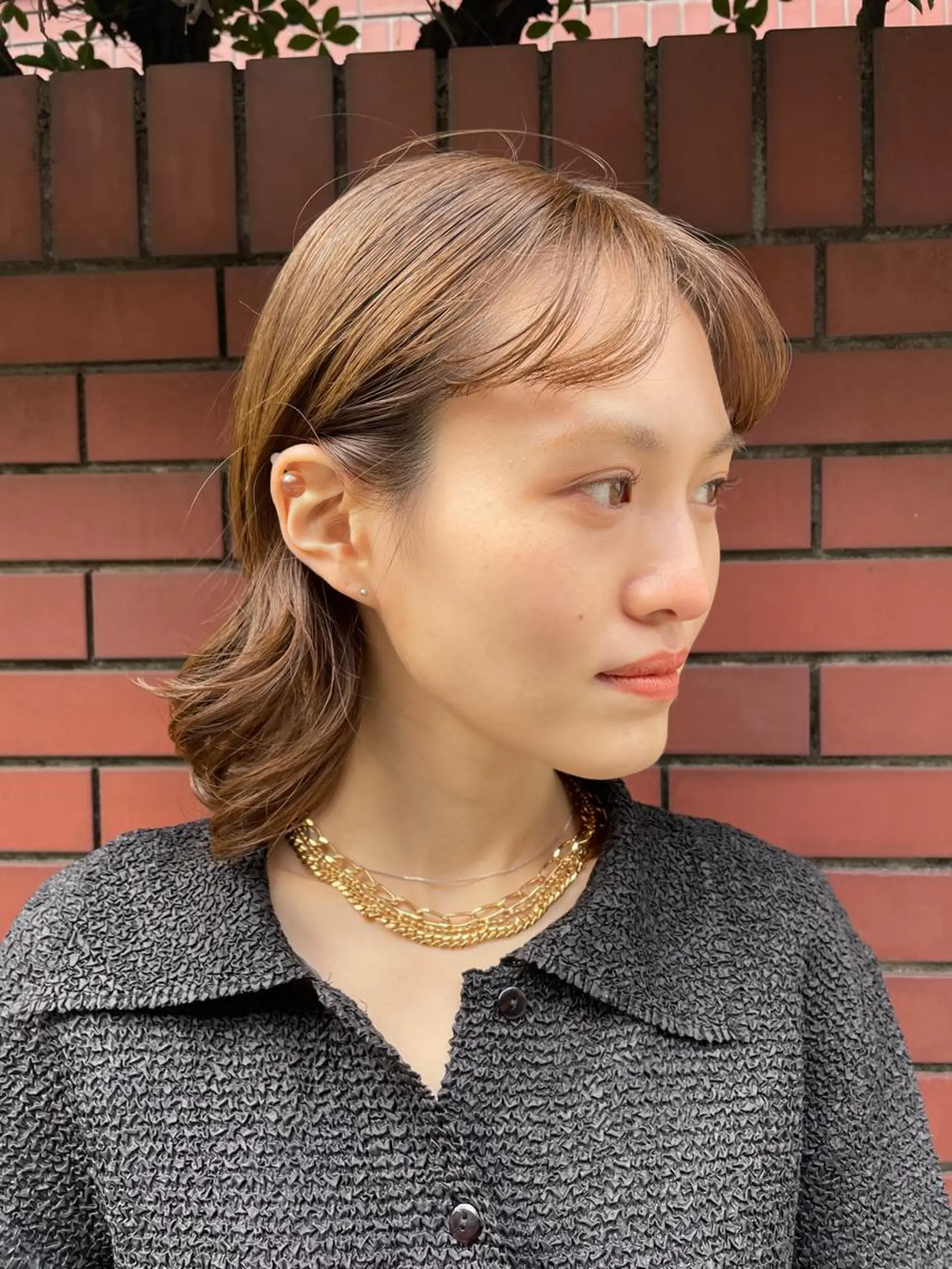 ミディアム カラー パーマ 吉田一輝 外国人パーマのヘアスタイル