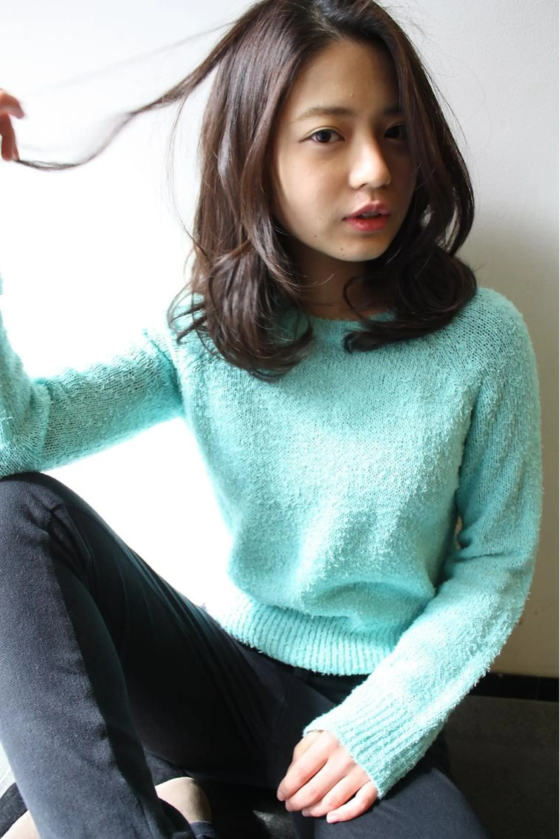 ミディアム カラー ミディアムパーマ イルミナカラー 髪質改善 縮毛矯正 美容室tuuli 大名店所属・tuuli トゥーリのヘアスタイル