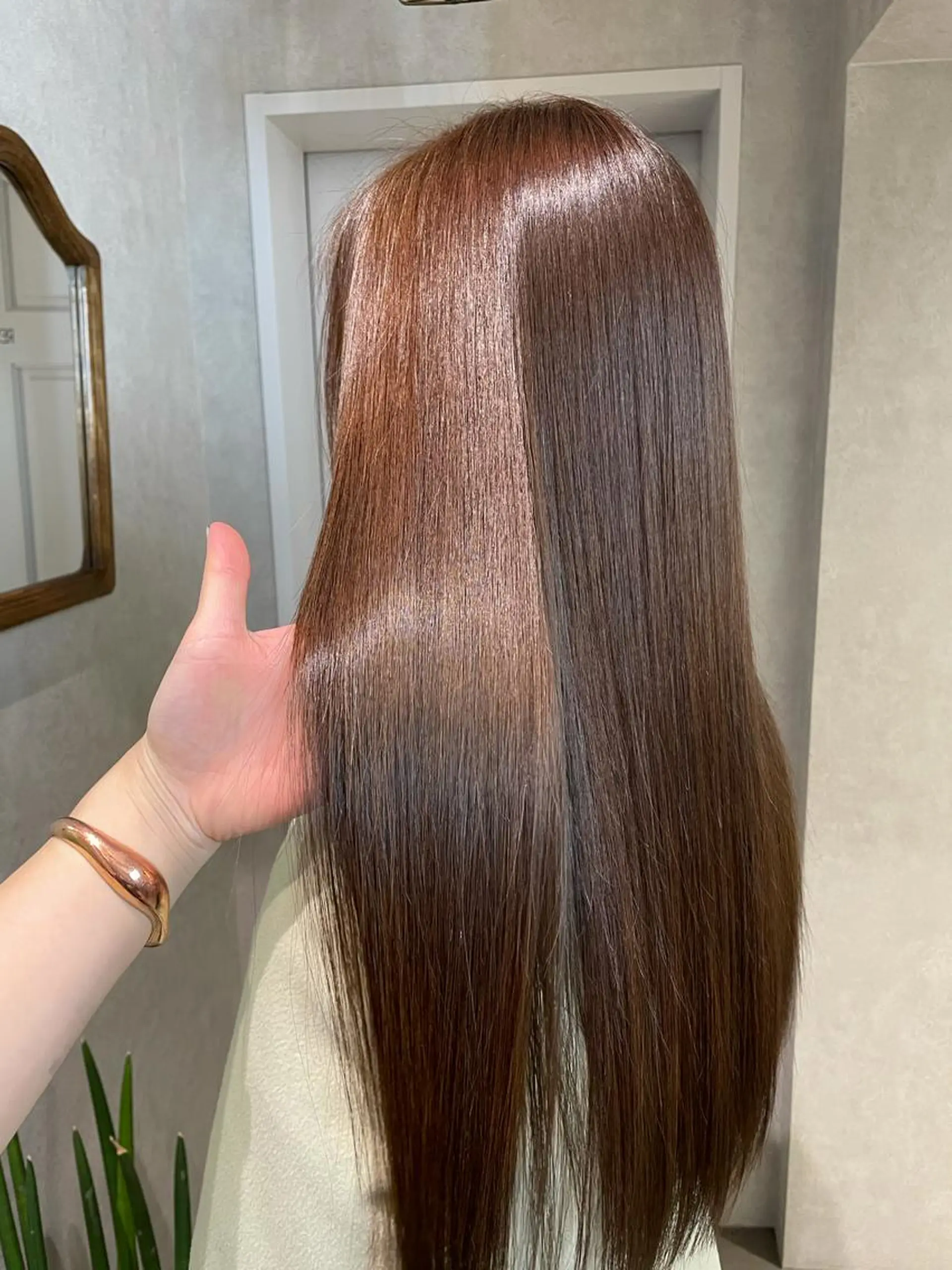 ロング カラー トリートメント ヘアカラー トリートメント ナチュラル透明感🌱 小山美樹子のヘアスタイル