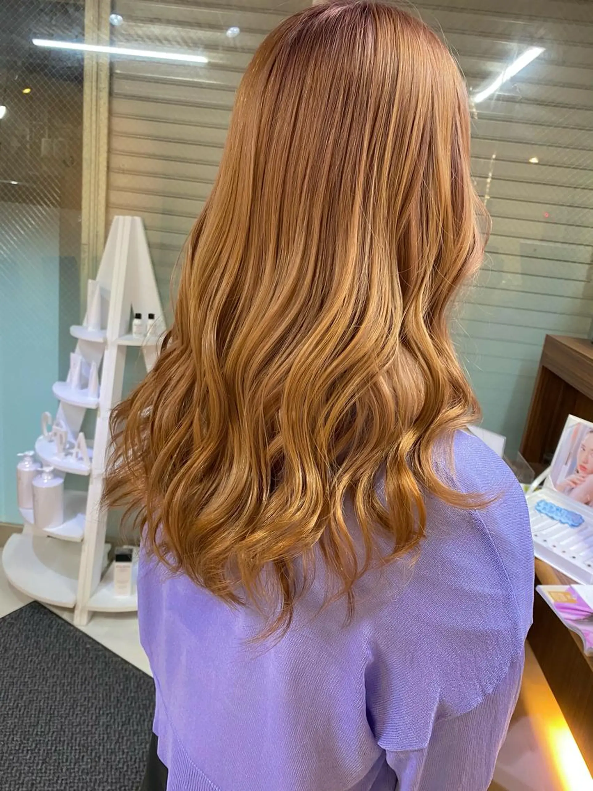 ロング カラー ベージュカラー 白髪ぼかし バレイヤージュ志鎌のヘアスタイル