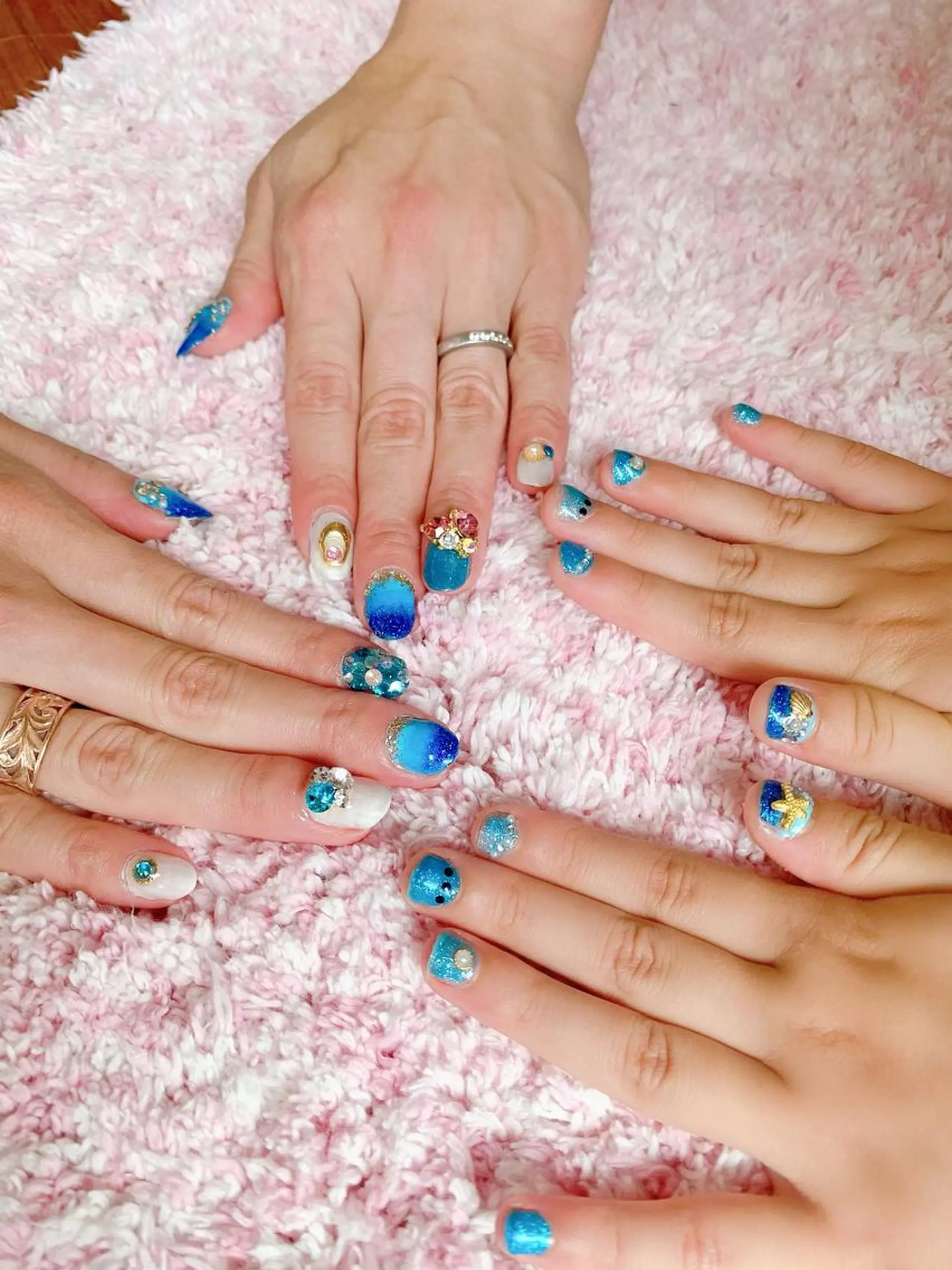 ネイル 夏ネイル 太田 あきなのネイルデザイン