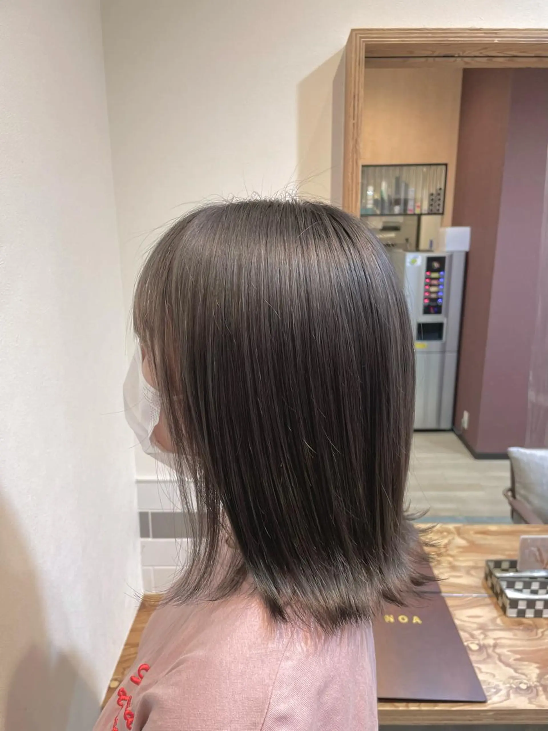 ミディアム カラー ハイトーンカラー 髪質改善/レイヤー /ボブ/中村莞太朗のヘアスタイル