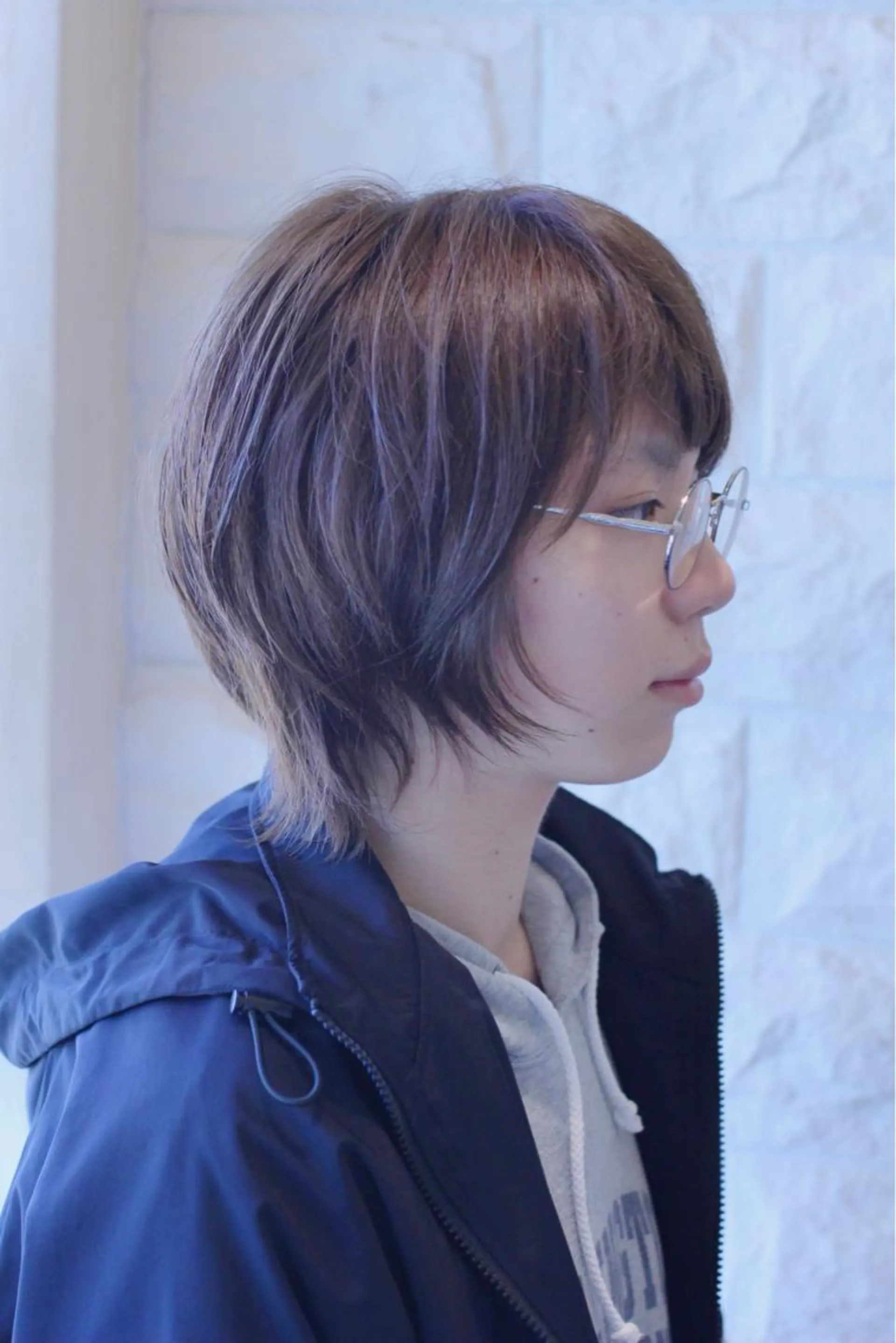 ショート カラー ウルフカット 土居 正季のヘアスタイル