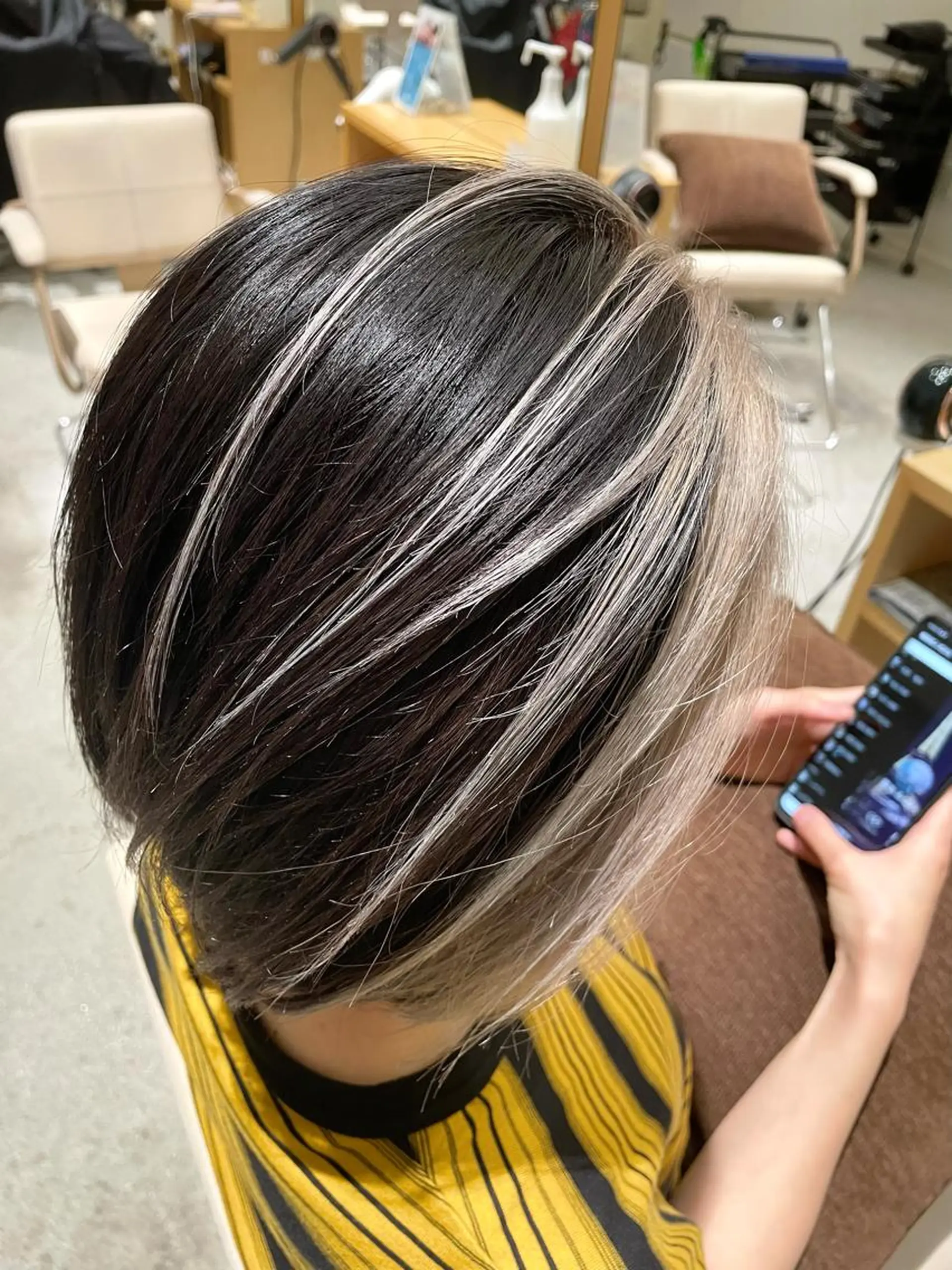 カラー ミストバング  フェイスフレーミング 中西倖 トップスタイリストのヘアスタイル