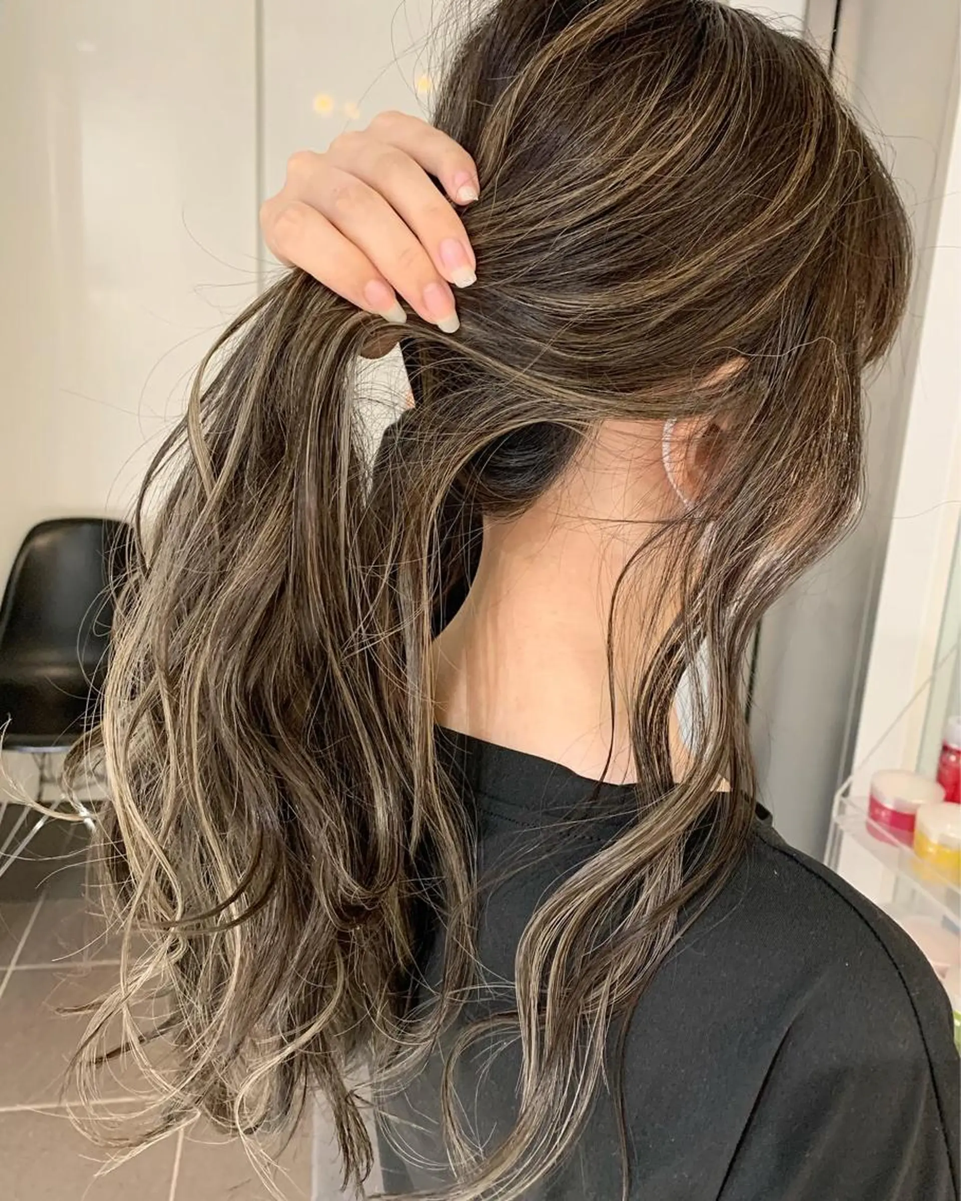 ロング カラー ヘアアレンジ ハイライトカラー ハイライト 髪質改善land千葉所属・阿部 圭悟のヘアスタイル