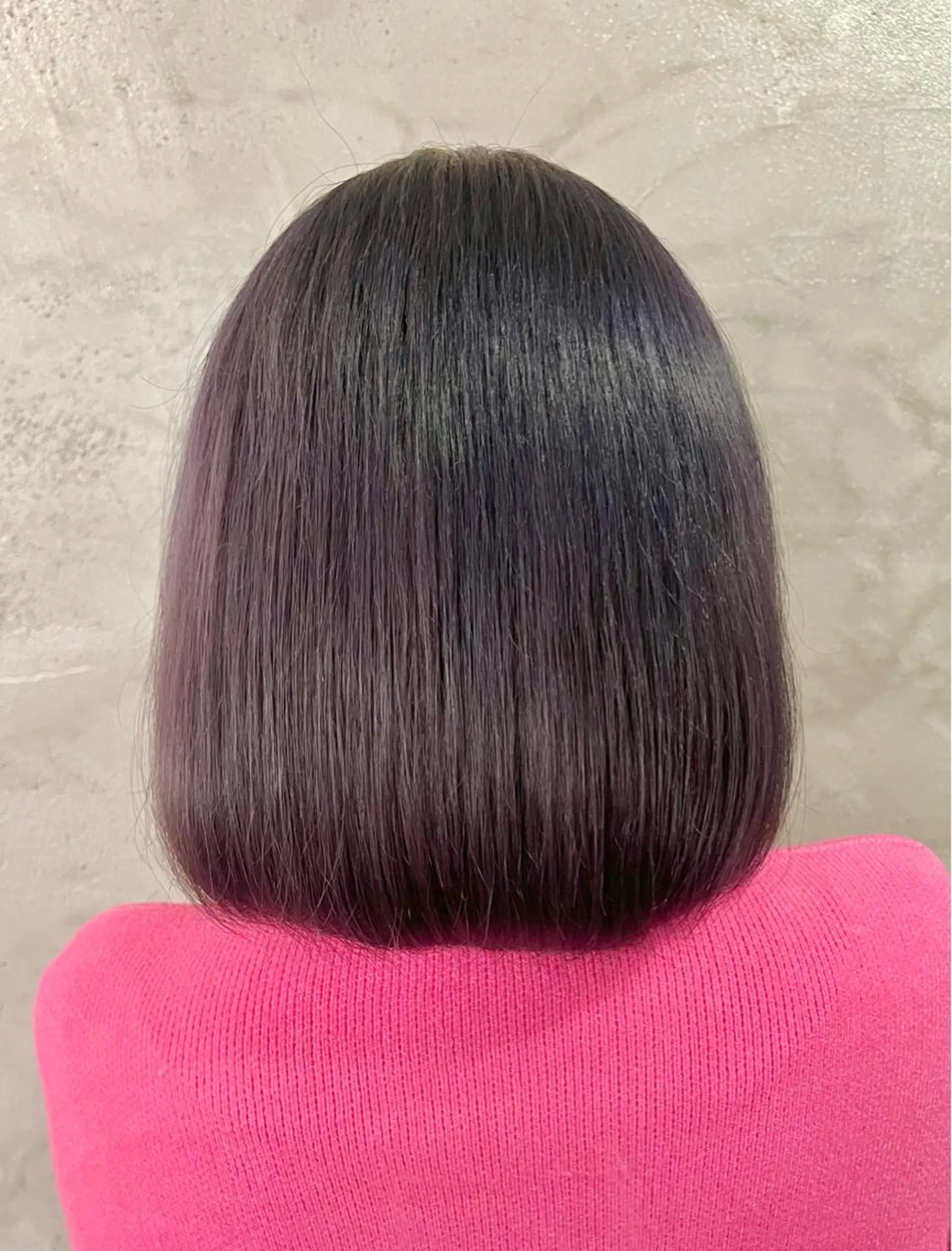 ミディアム カラー グレージュ ラベンダーカラー ラベンダーグレージュ ラベンダーグレー FUJINO RYOのヘアスタイル