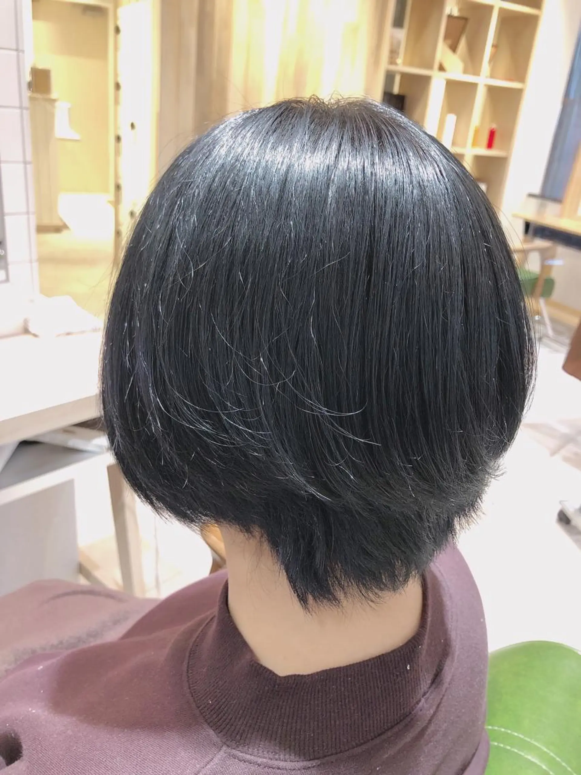 ショート カラー グレージュ ネイビーカラー Moana by HEADLIGHT 川口店所属・川口髪質改善ウルトワ 🌈毛島健樹🌈のヘアスタイル