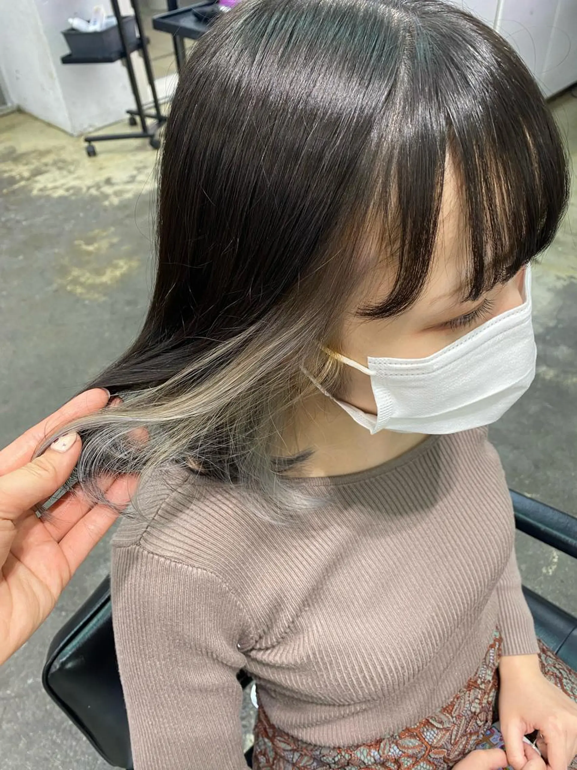 ミディアム カラー 💗💗韓国レイヤー yu-ki💗💗のヘアスタイル