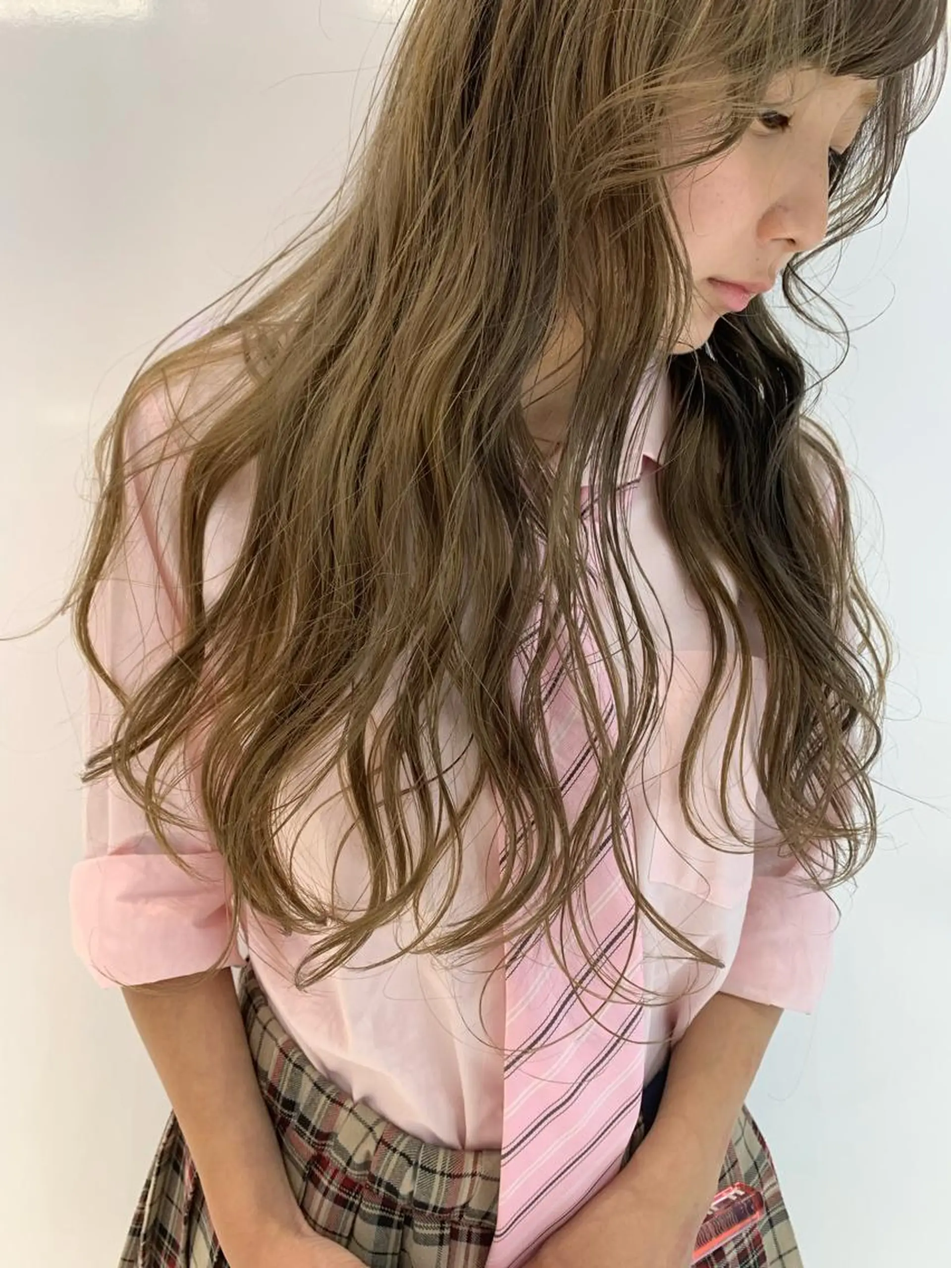 ロング カラー ハッシュカット/ハイ トーン/MANAMIのヘアスタイル