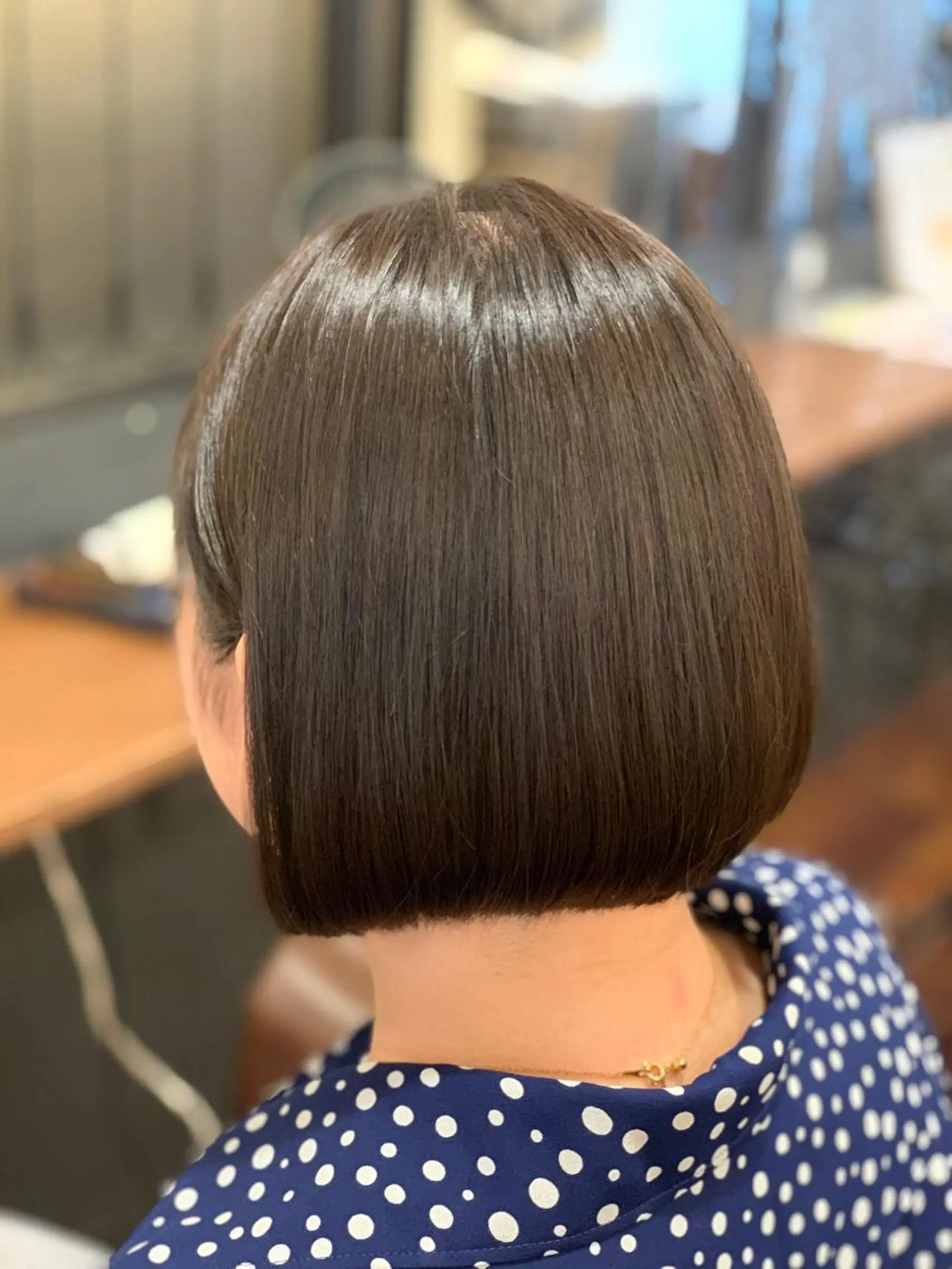 ショート ワンレンボブ ボブ ヘアカラー トリートメント 青木 大輔のヘアスタイル