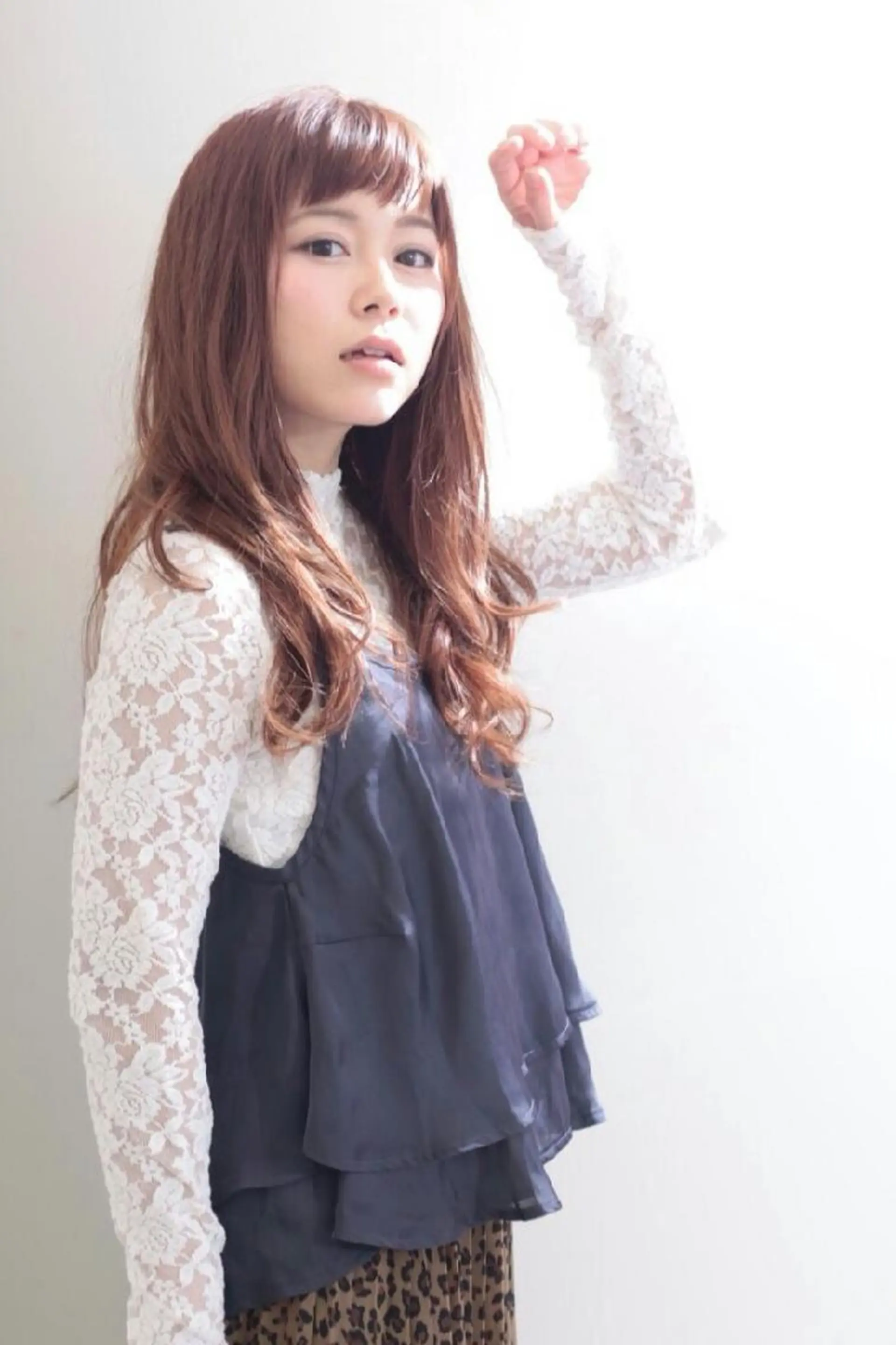 ロング カラー パーマ 須賀 一美のヘアスタイル