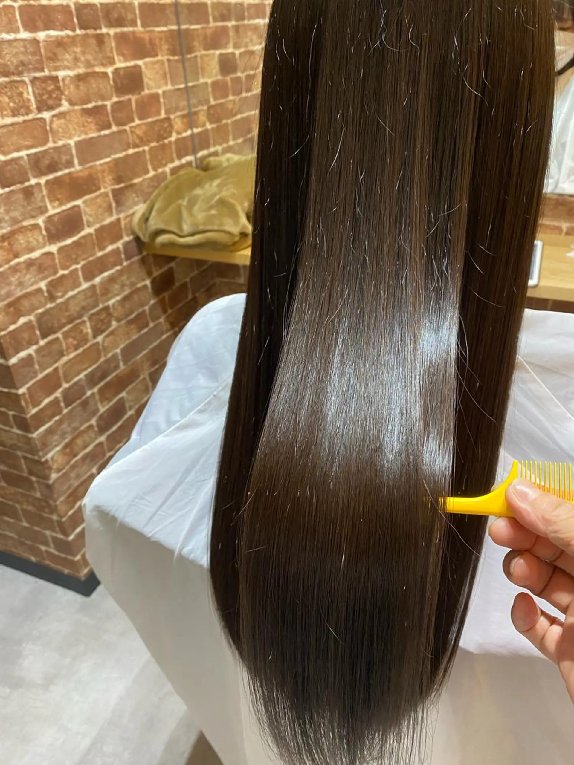 ロング ボブ デート ハイライト 髪質改善 韓国風ヘア カット ヘアカラー トリートメント ♡オシャ髪♡AI ✂️newi町田のヘアスタイル