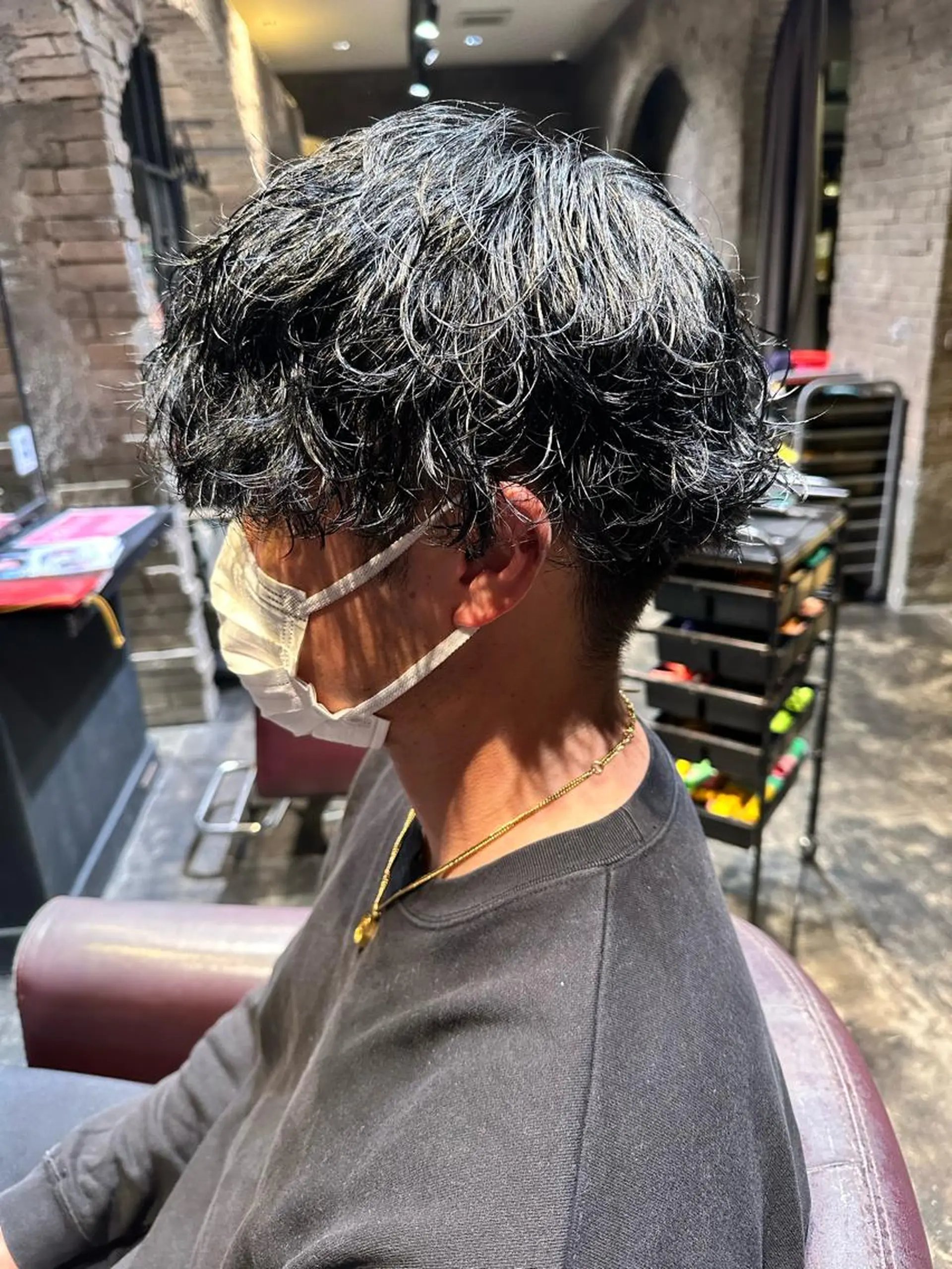 パーマ メンズ メンズパーマ ツイストスパイラルパーマ スパイラルパーマ カット パーマ 山口稜太 メンズ/波巻きパーマのヘアスタイル