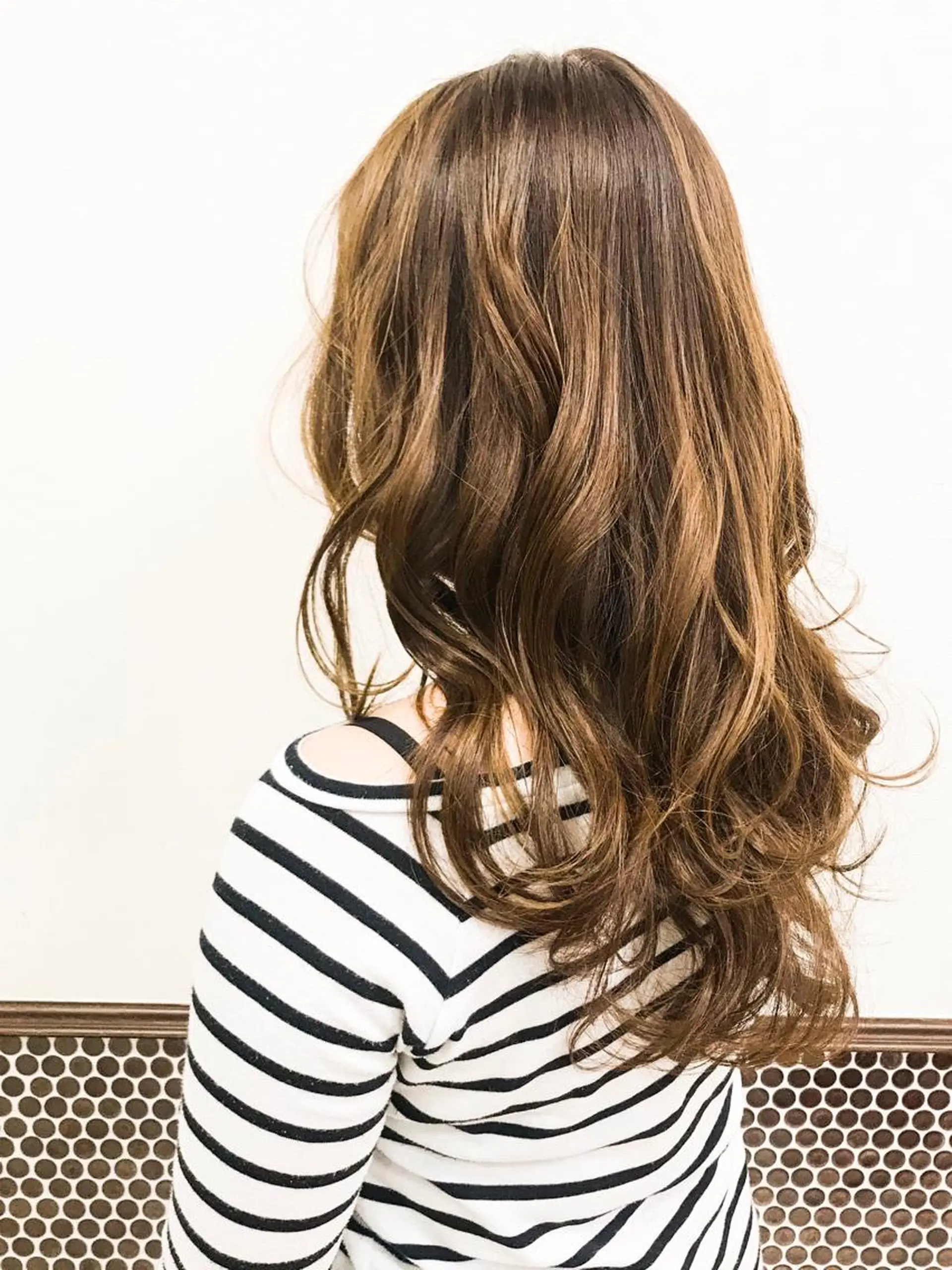 セミロング パーマ サロンディレクター  世古政男のヘアスタイル