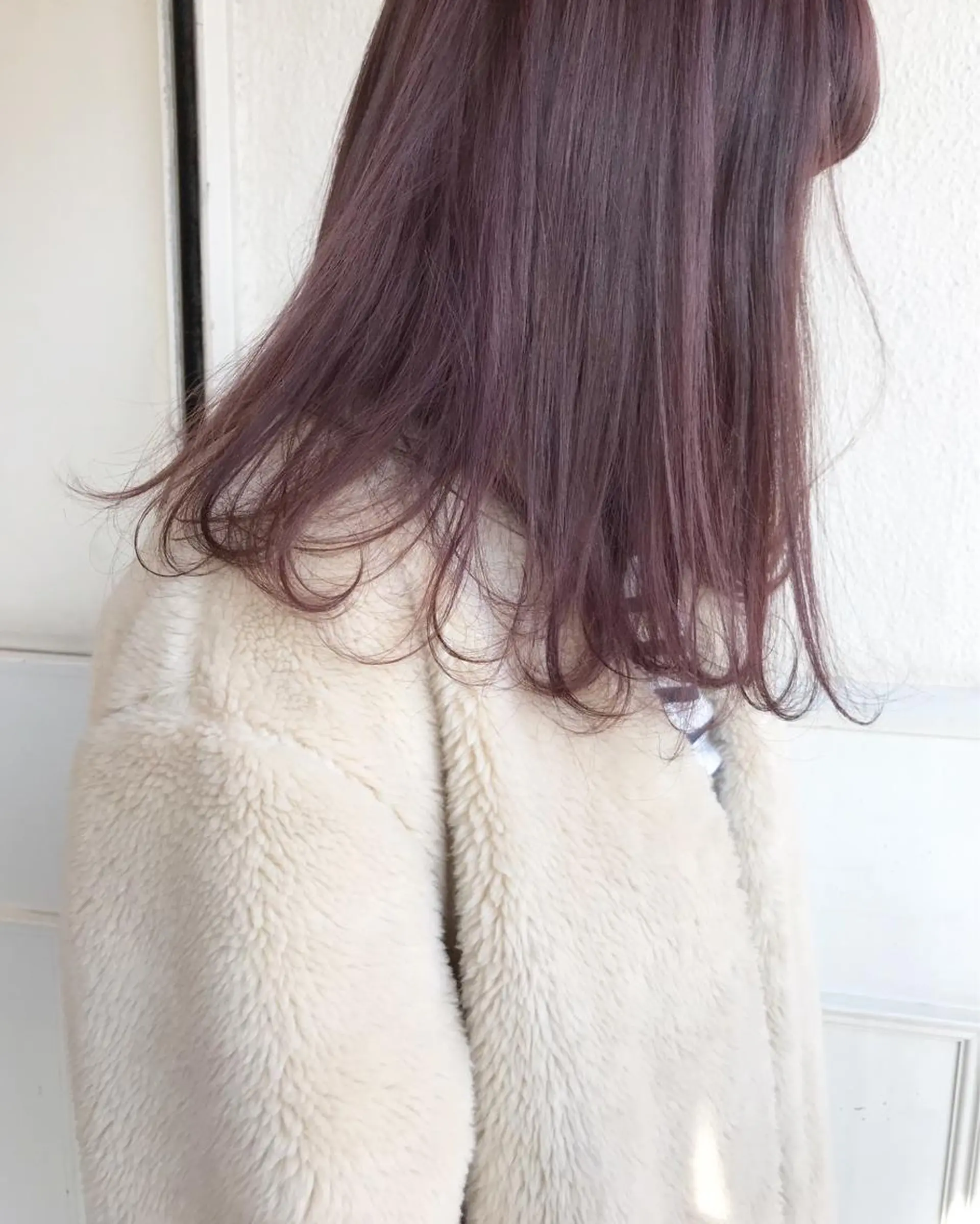 ミディアム パープルカラー ヘアカラー トリートメント Musiiik hairのヘアスタイル