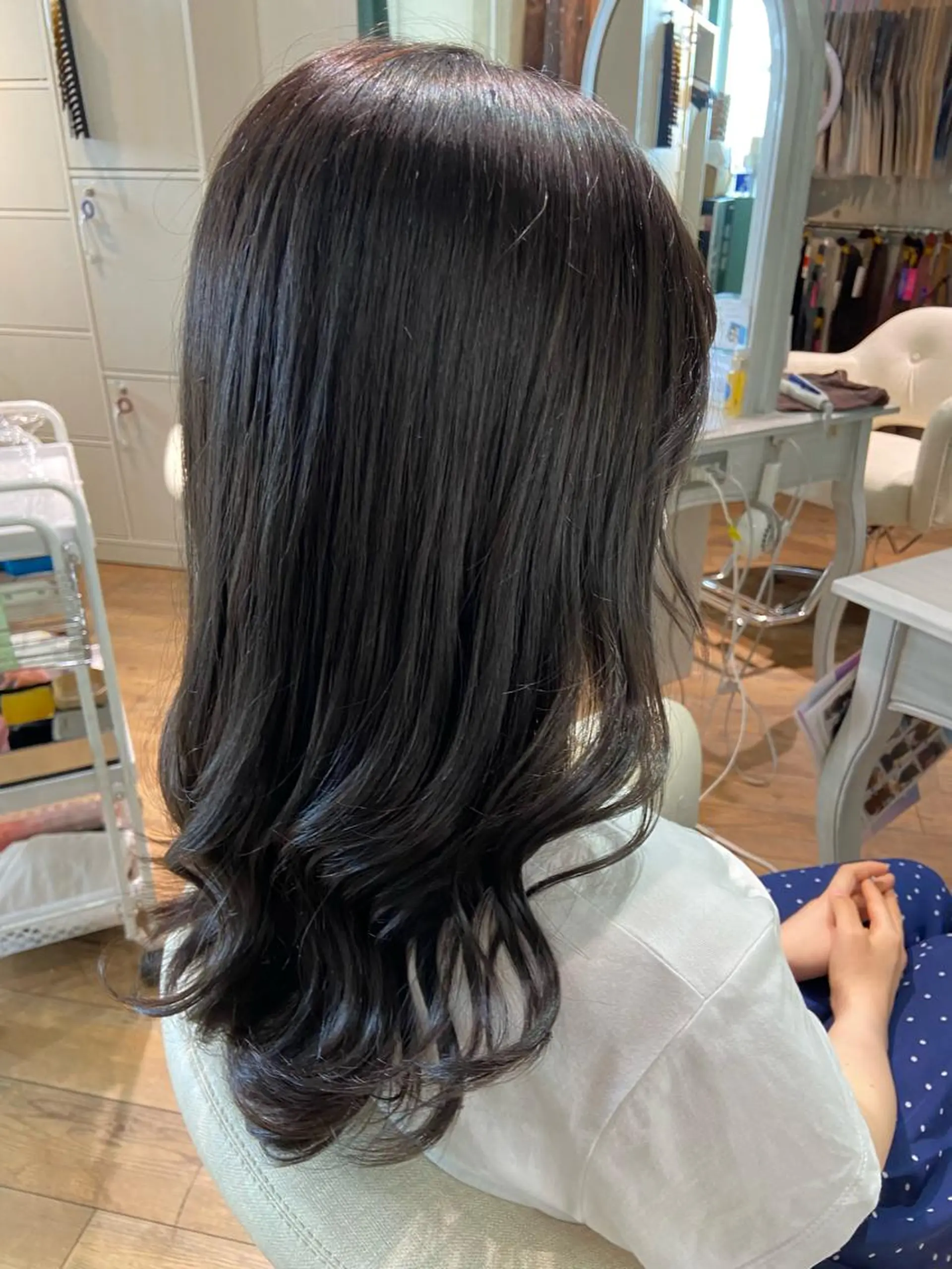 セミロング カラー ヘアカラー トリートメント 🧸プルエクステ❤︎ ネイルKAO🧸のヘアスタイル