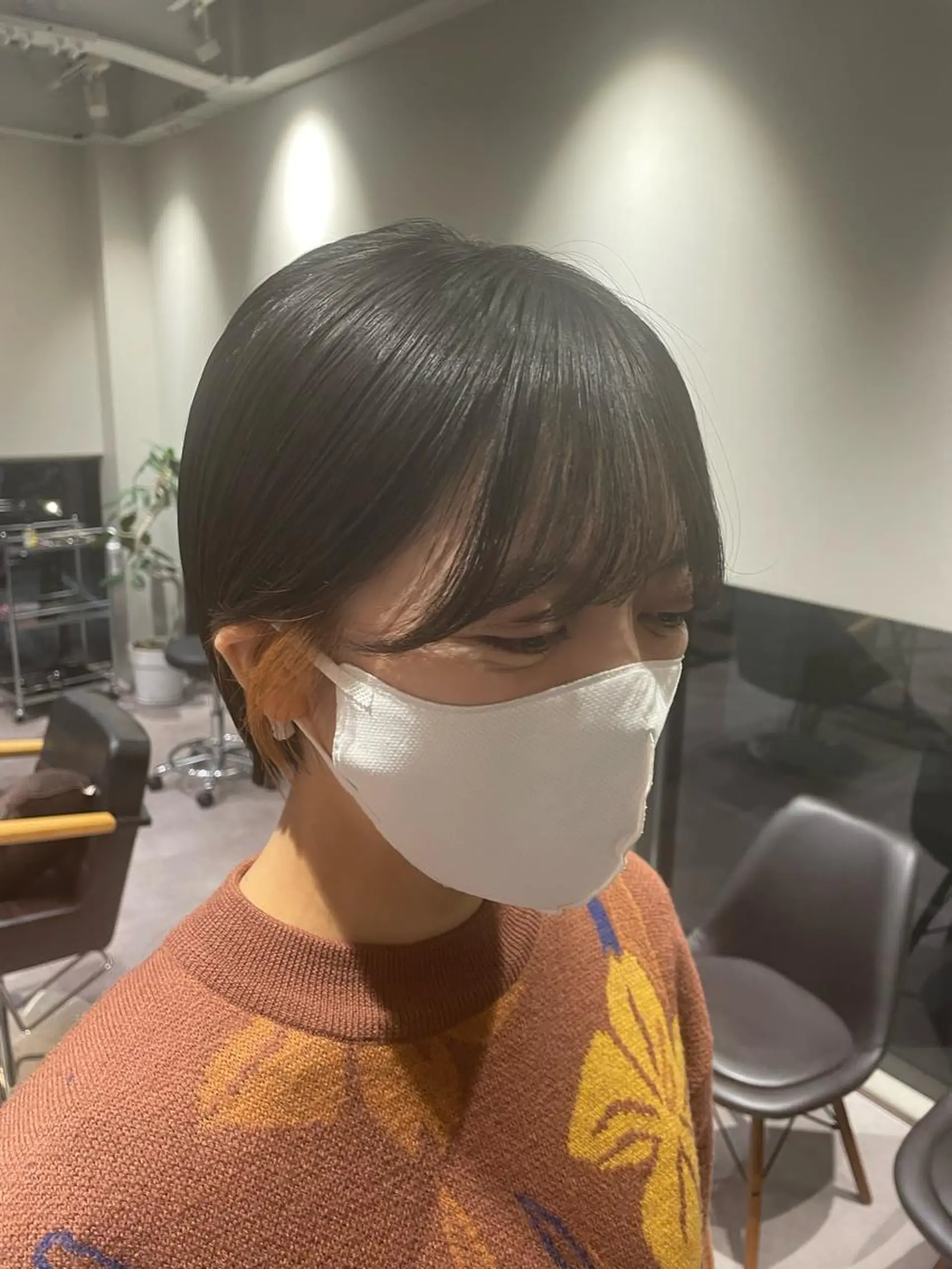 ショート カラー インナーカラー オレンジ ショートヘア ヘアカラー 韓国風/オシャレ /縮毛矯正/滝口琴未のヘアスタイル