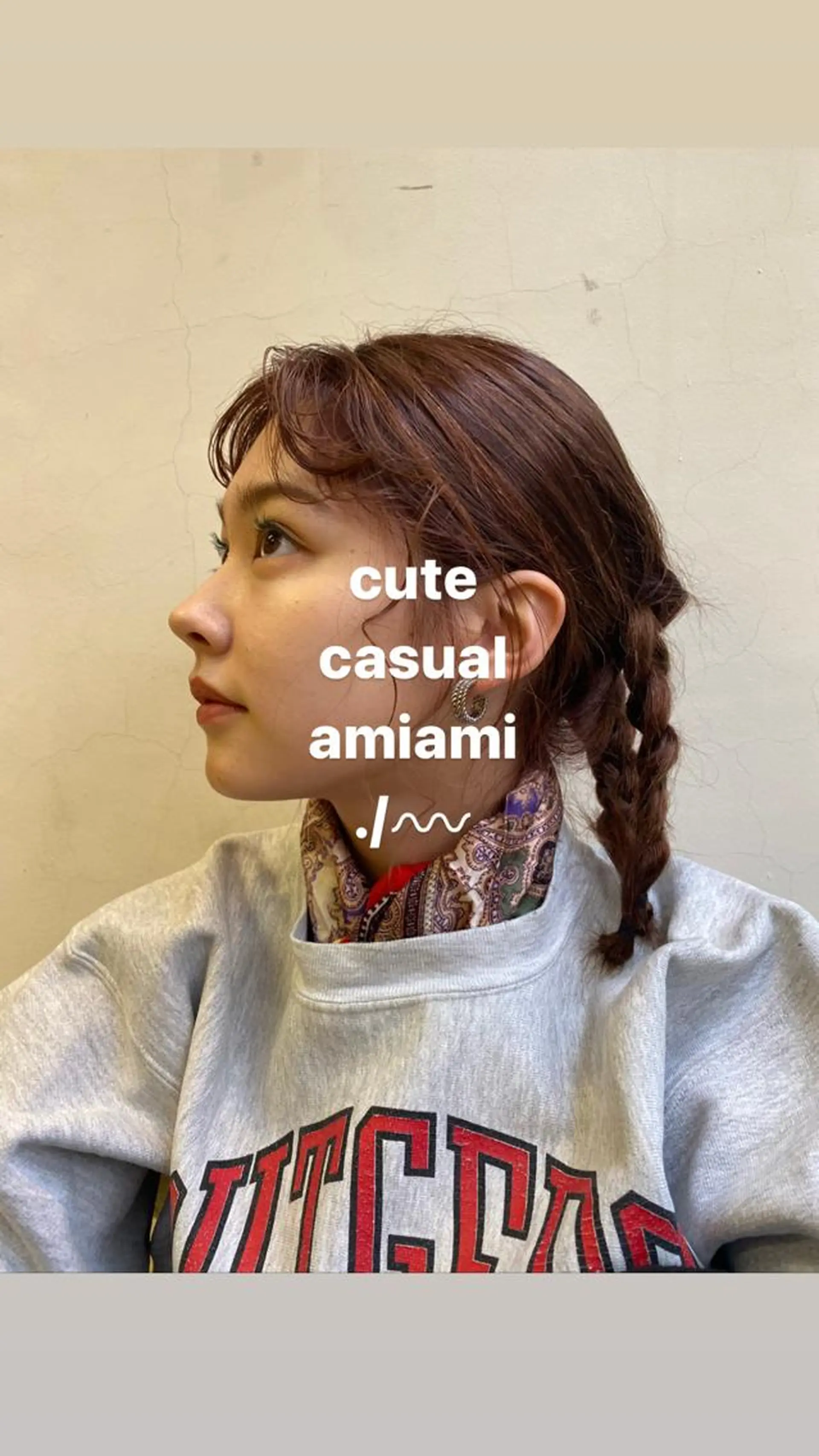 セミロング カラー パーマ ヘアアレンジ ヘアカラー トリートメント ヘッドスパ パーマ指名No1 /namiのヘアスタイル