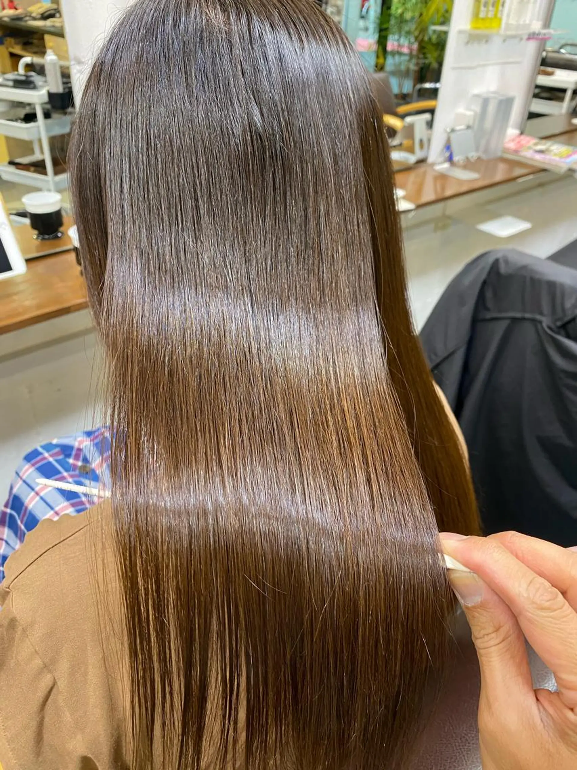 ロング カラー 髪質改善 トリートメント カット ヘアカラー トリートメント 【髪質改善】に特化 オリーブオイルクラブのヘアスタイル