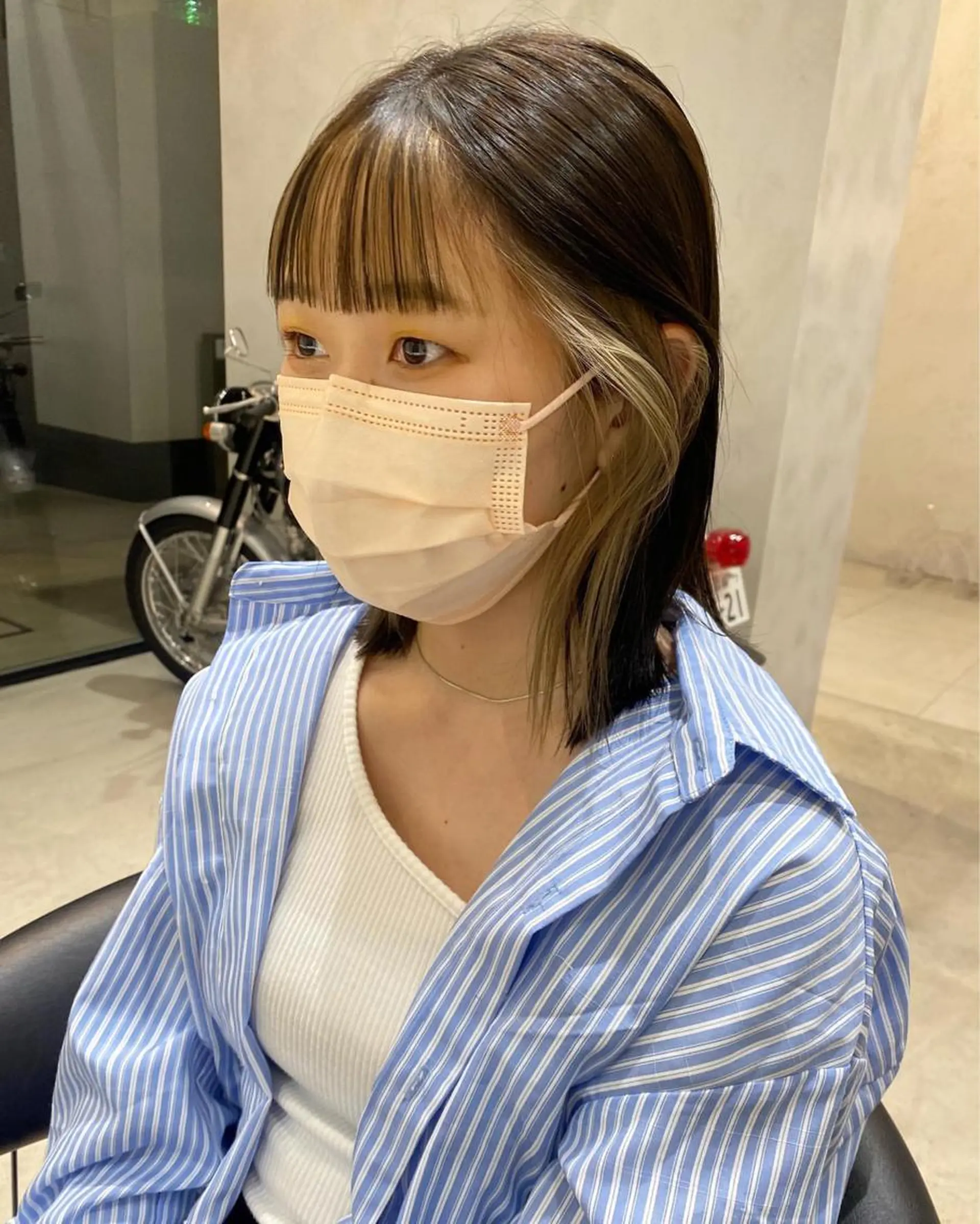 ミディアム カラー Raf.hair design所属・MAYU / Raf.のヘアスタイル