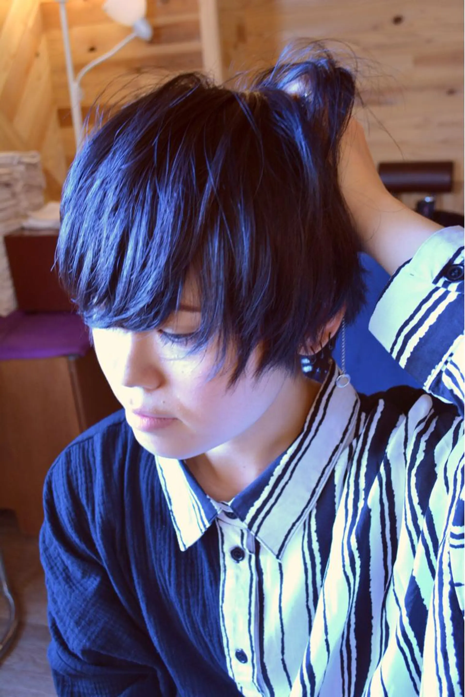 ショート カラー パーマ メンズ マッシュ カット belle chambreイブカのその他イメージ