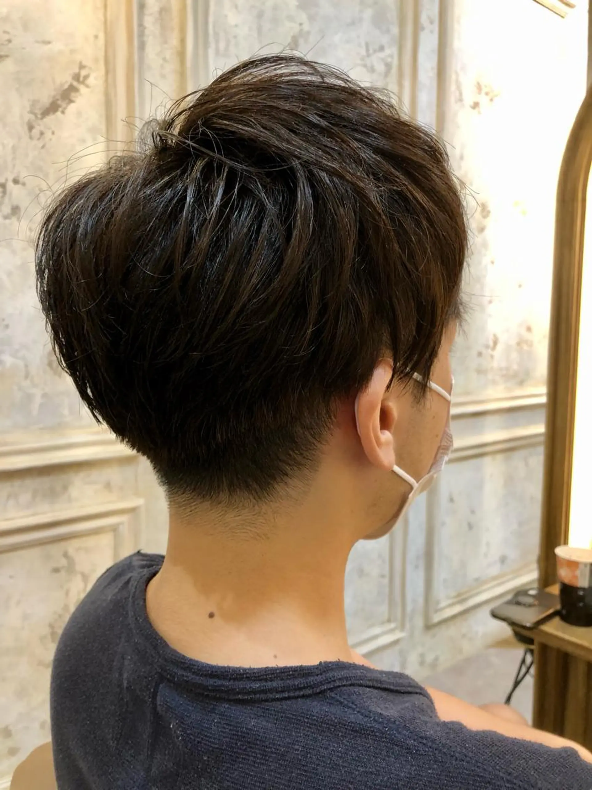 ショート カラー メンズ Carina所属・セン北徒歩５分 キシタクのヘアスタイル