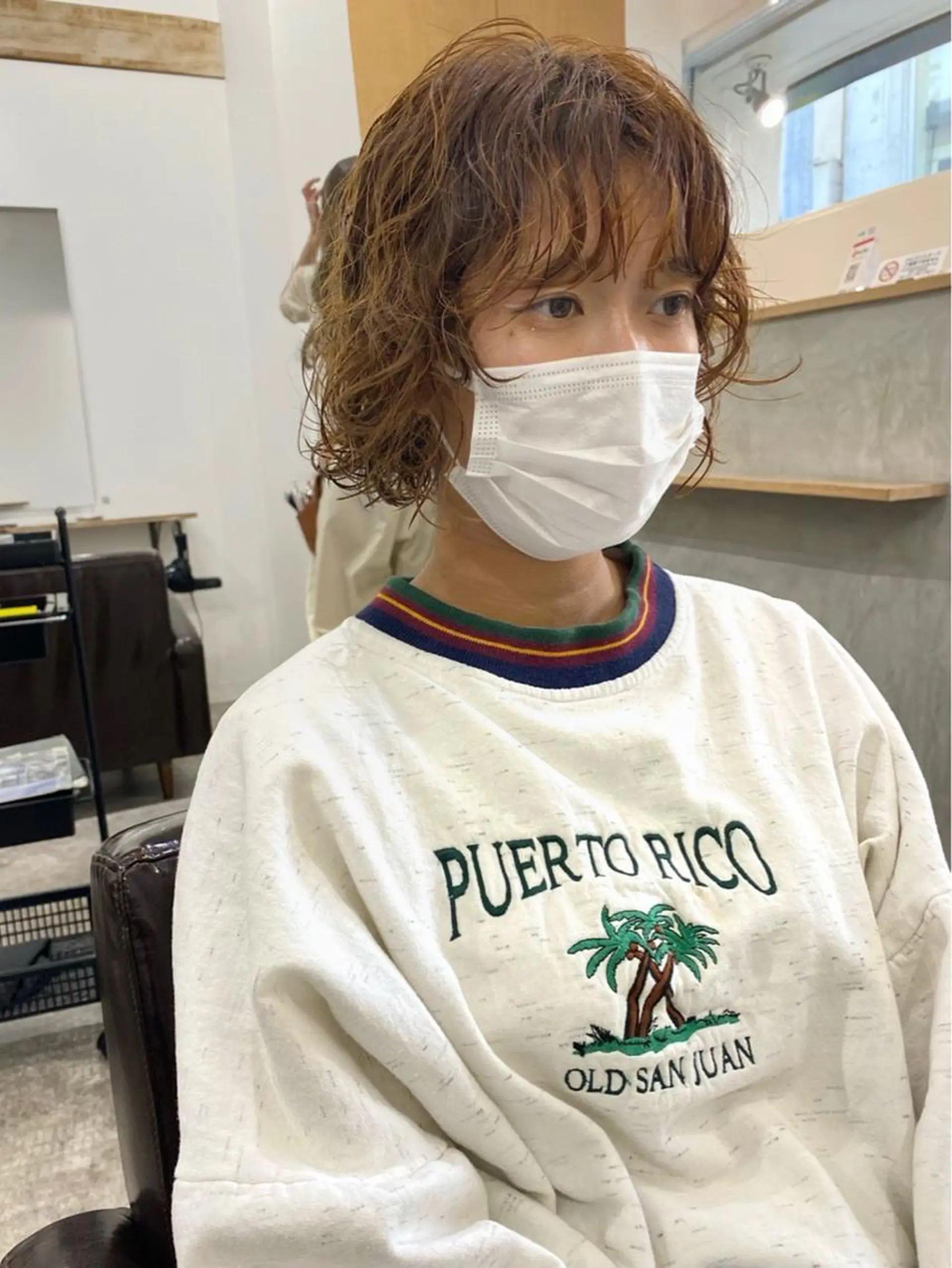 ショート パーマ 森貴裕/ベージュ/ パーマ/オリーブのヘアスタイル