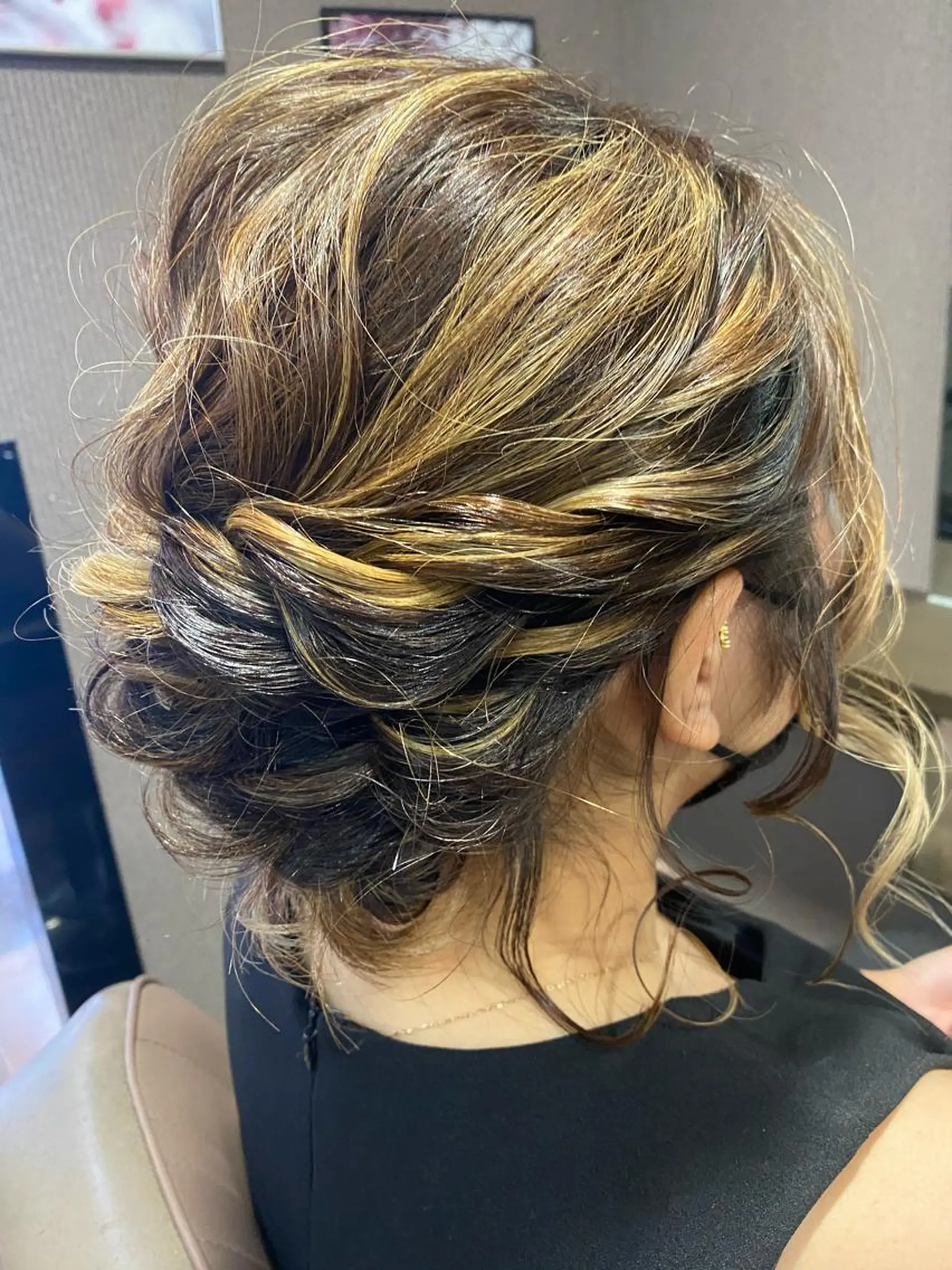 ミディアム ヘアアレンジ ヘアセット pep所属・pep natsumiのヘアスタイル