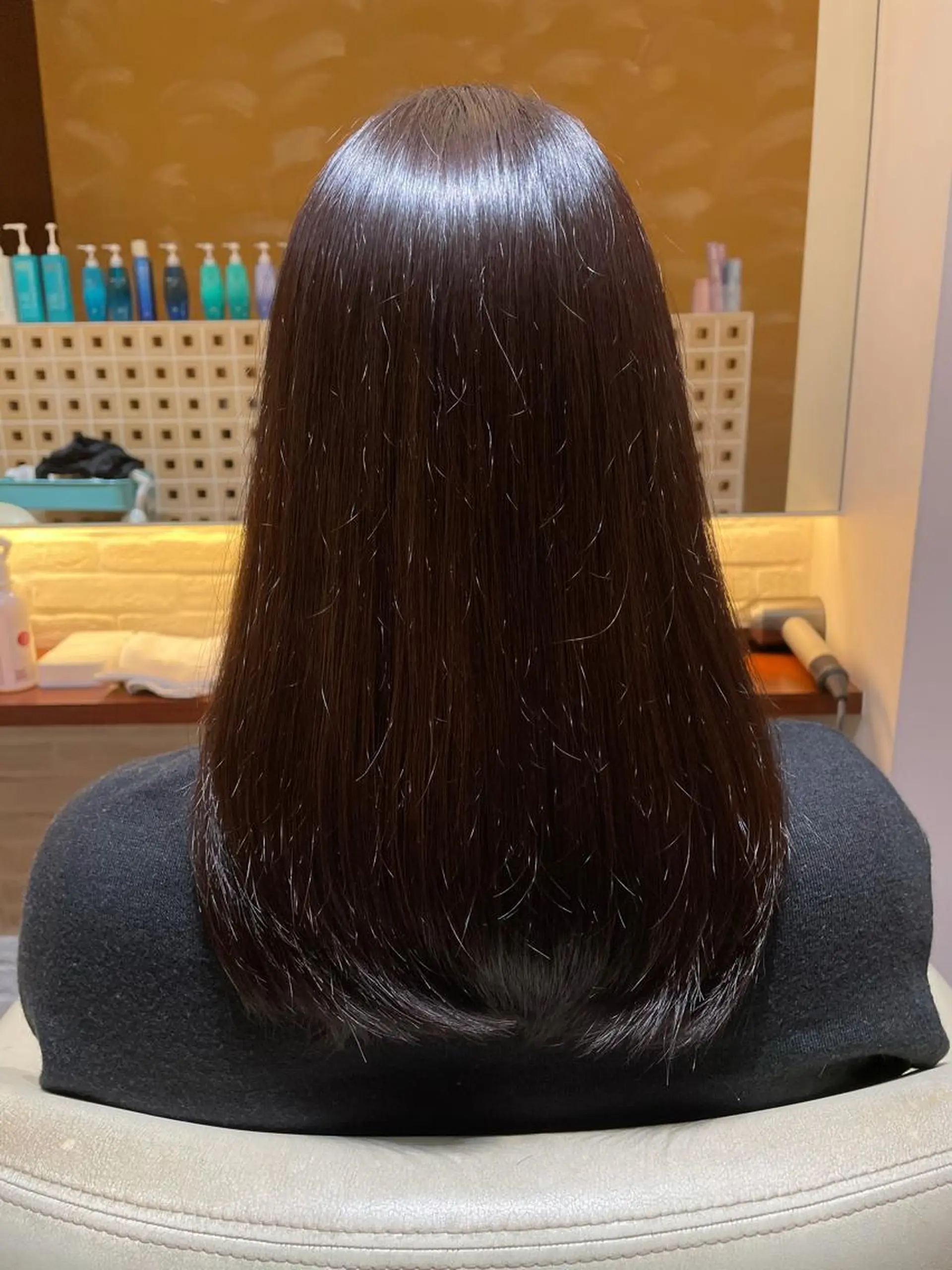 ロング カラー ブラウンカラー ダークブラウン CoCooN 店長 さのえみのヘアスタイル