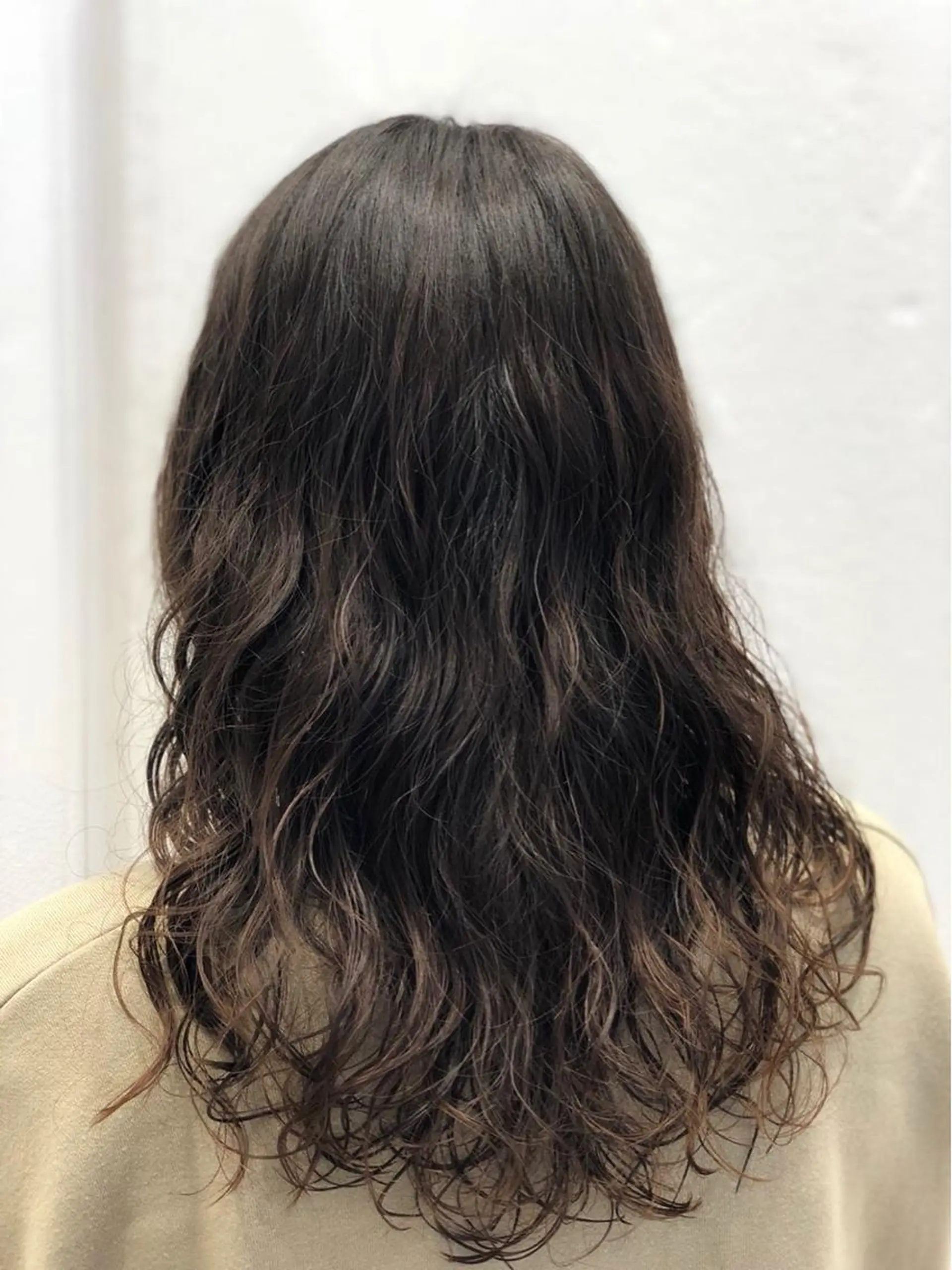 セミロング カット パーマ 中野 克也のヘアスタイル