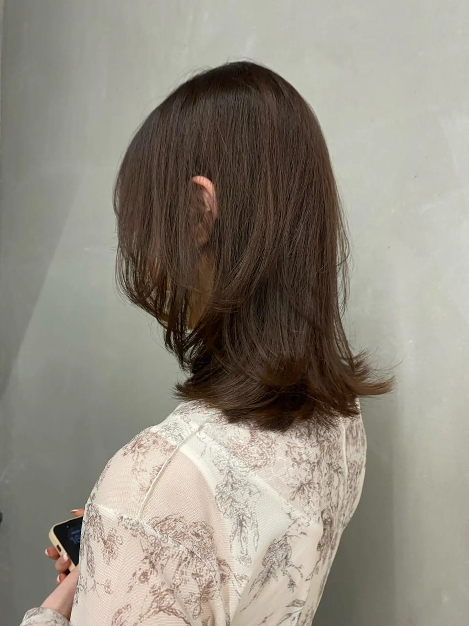 ミディアム カラー カット ヘアカラー トリートメント レイヤー/柔色 カラー/SAkiのヘアスタイル