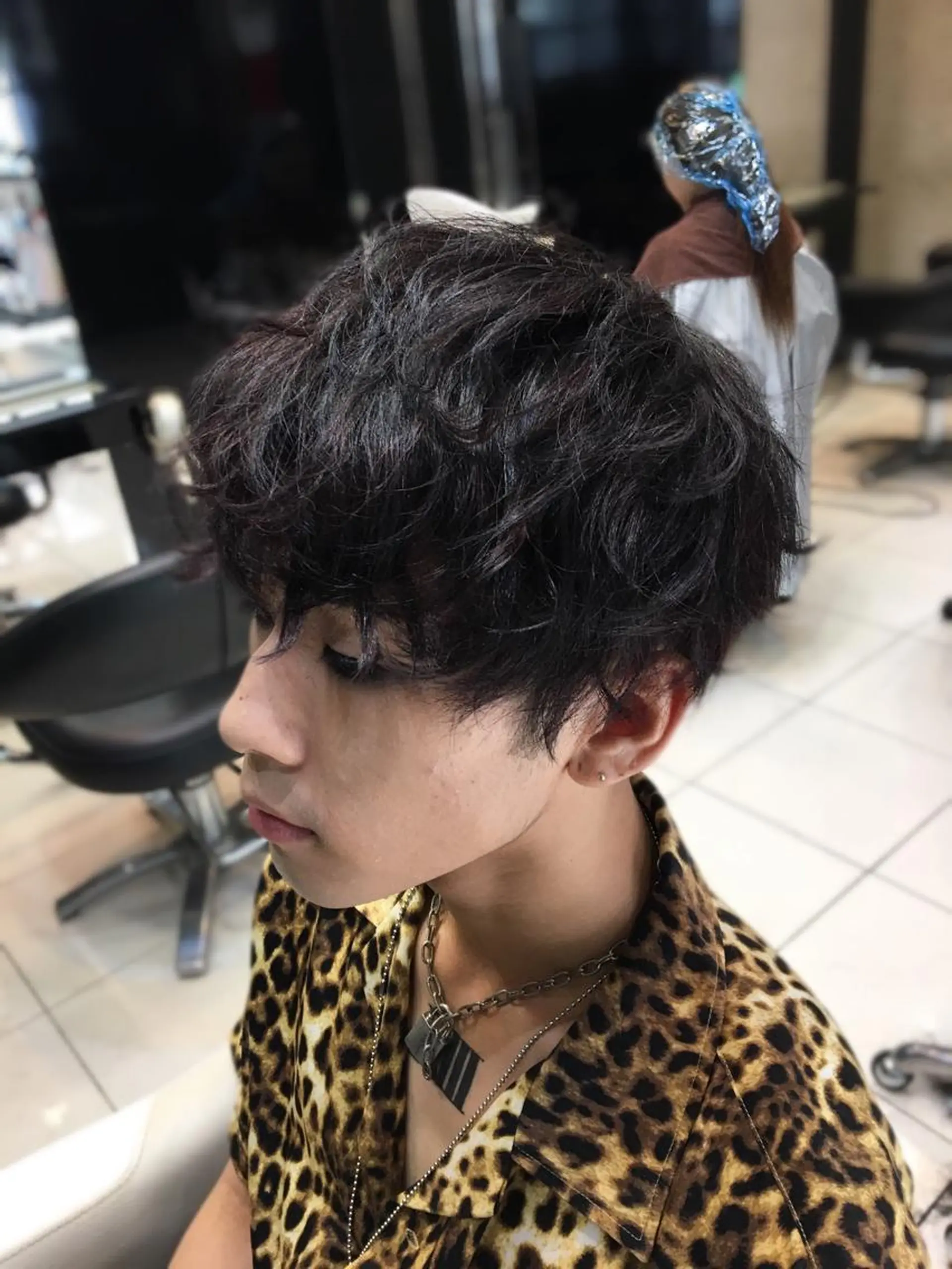 ショート パーマ メンズ メンズパーマ スパイラルパーマ Lauburu  bat.hair渋谷2号店 【ラウブル バトヘアー シブヤ】所属・メンズ特化🔥 アサオカカズキのヘアスタイル
