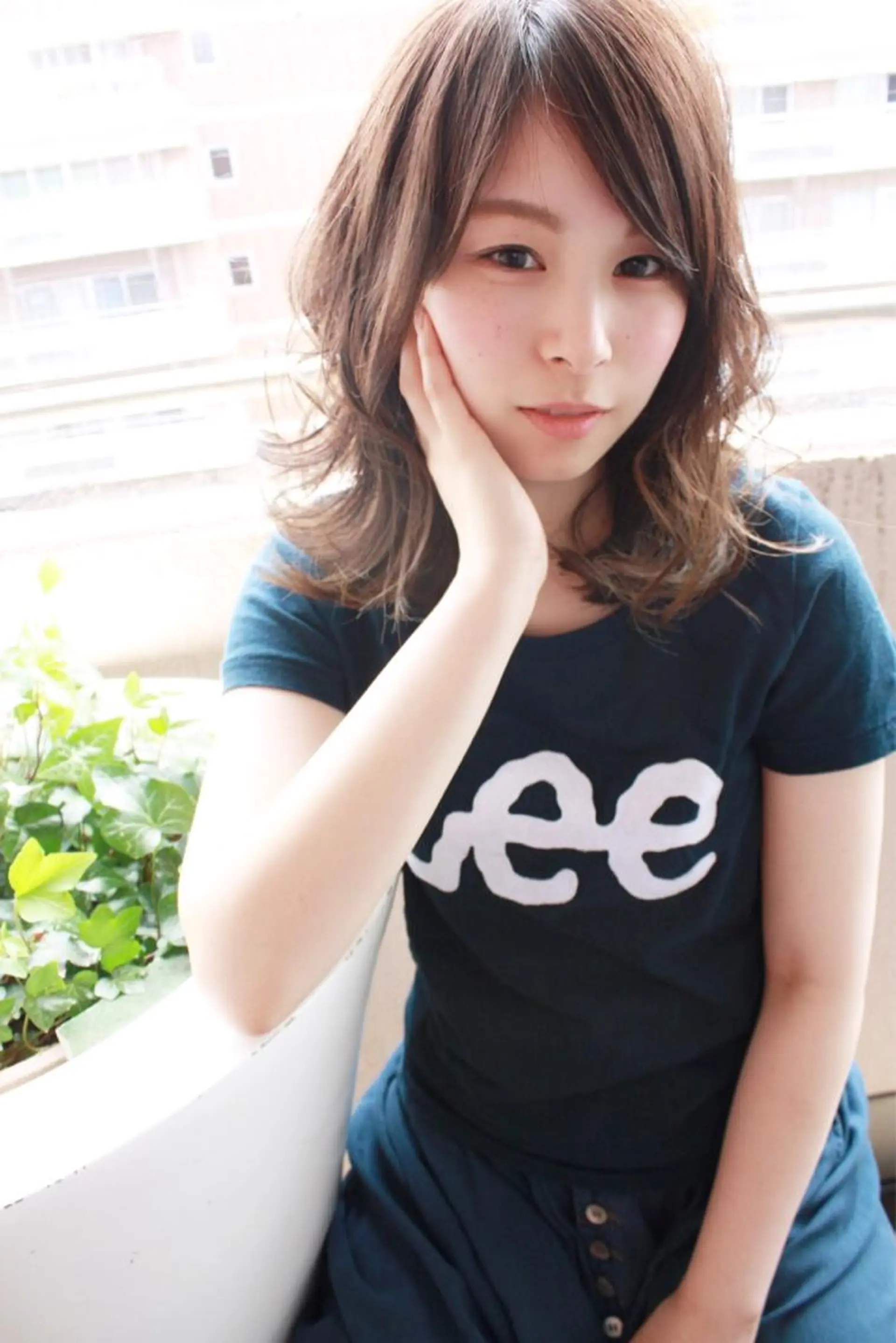 ミディアム カラー パーマ ミディアムパーマ ベージュカラー イルミナカラー 髪質改善 美容室tuuli 大名店所属・tuuli トゥーリのヘアスタイル