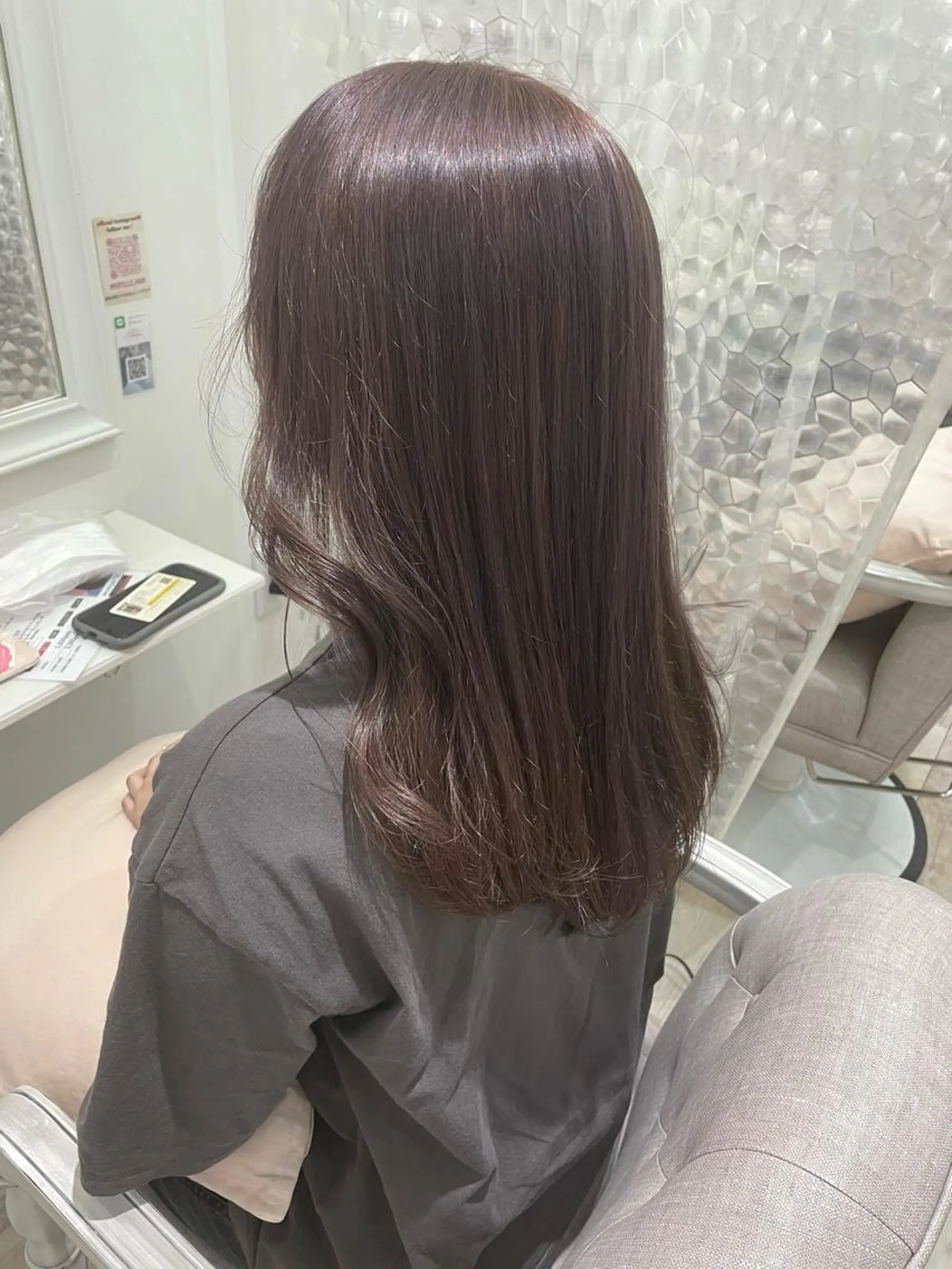 セミロング カラー miyu /大阪美容室のヘアスタイル