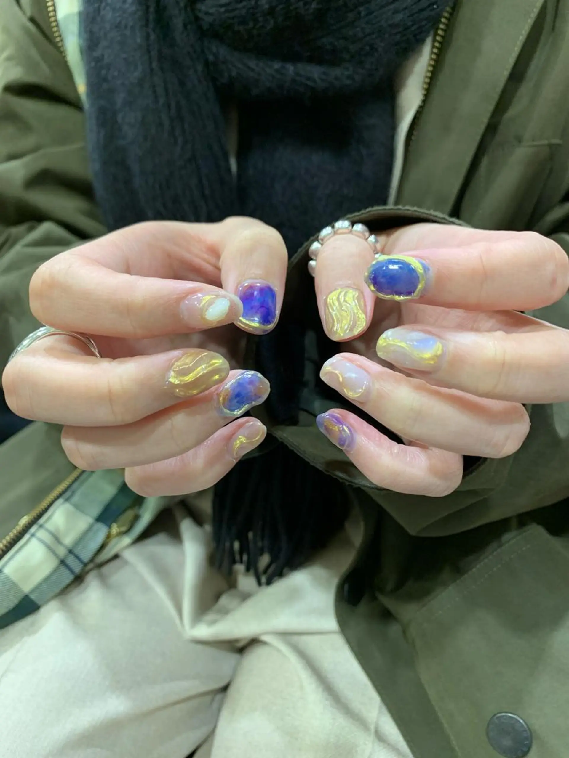 ネイル 海外girl🤎 透明感ベージュmaoのヘアスタイル