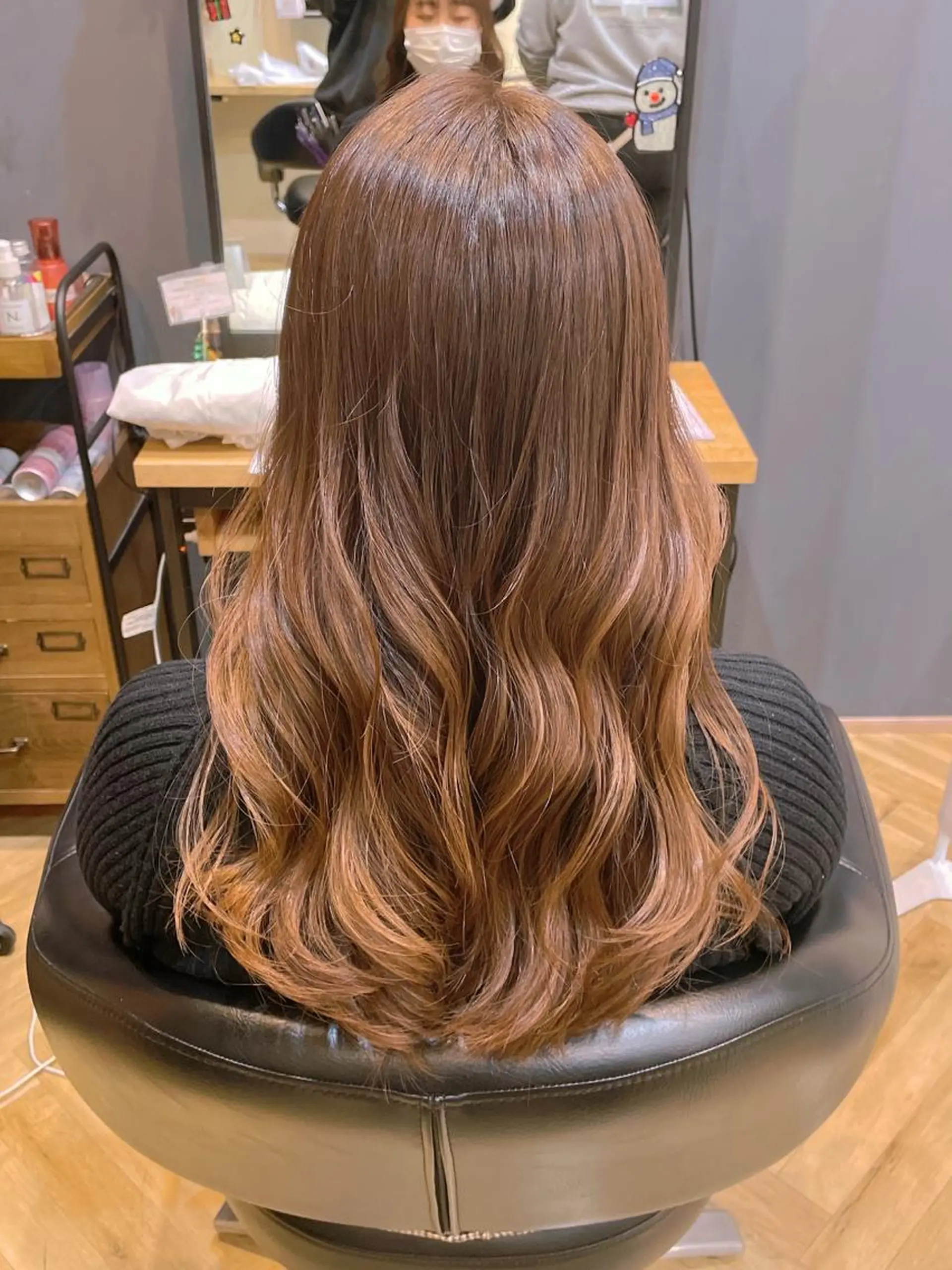 ロング カット ヘアカラー 韓国ヘア/レイヤー 🇰🇷/艶髪/長橋のヘアスタイル