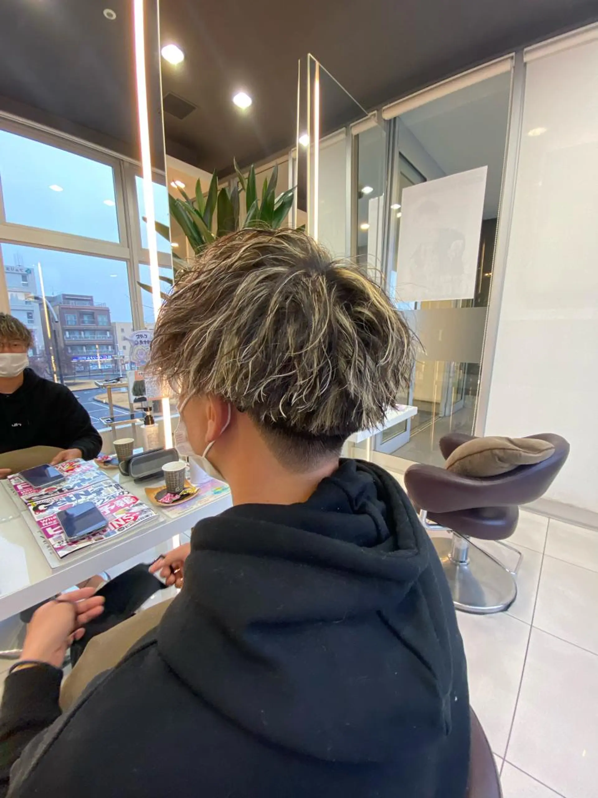 ショート パーマ メンズ メンズメッシュ カット パーマ メンズサロン/戸塚駅 東口3分/冨田大輝のヘアスタイル