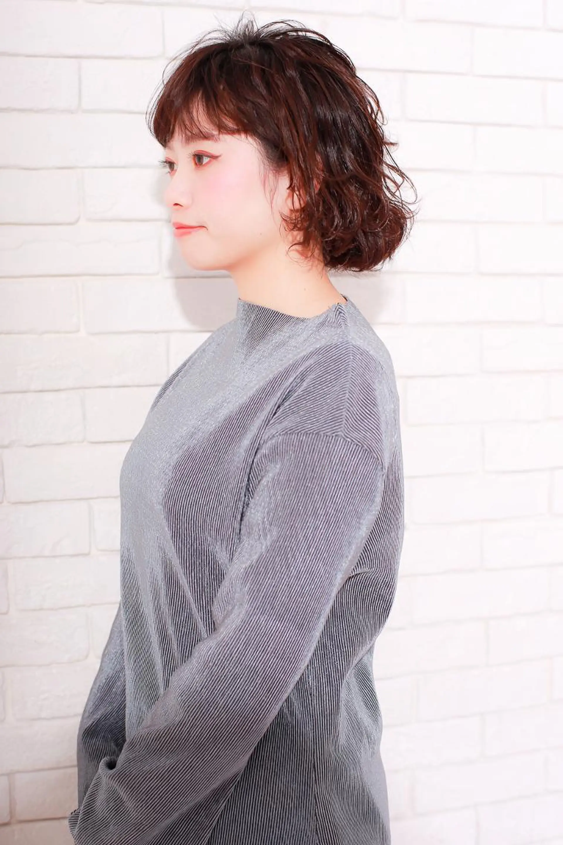 ミディアム ボブ a-granz 住吉店のヘアスタイル